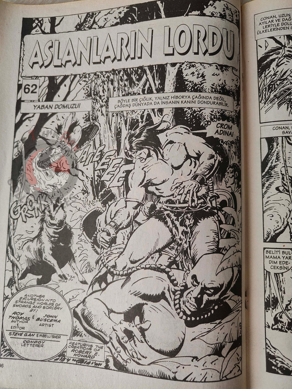Conan The Barbarian #2 2001 Turkish Comic Turkey #61 #62 #63