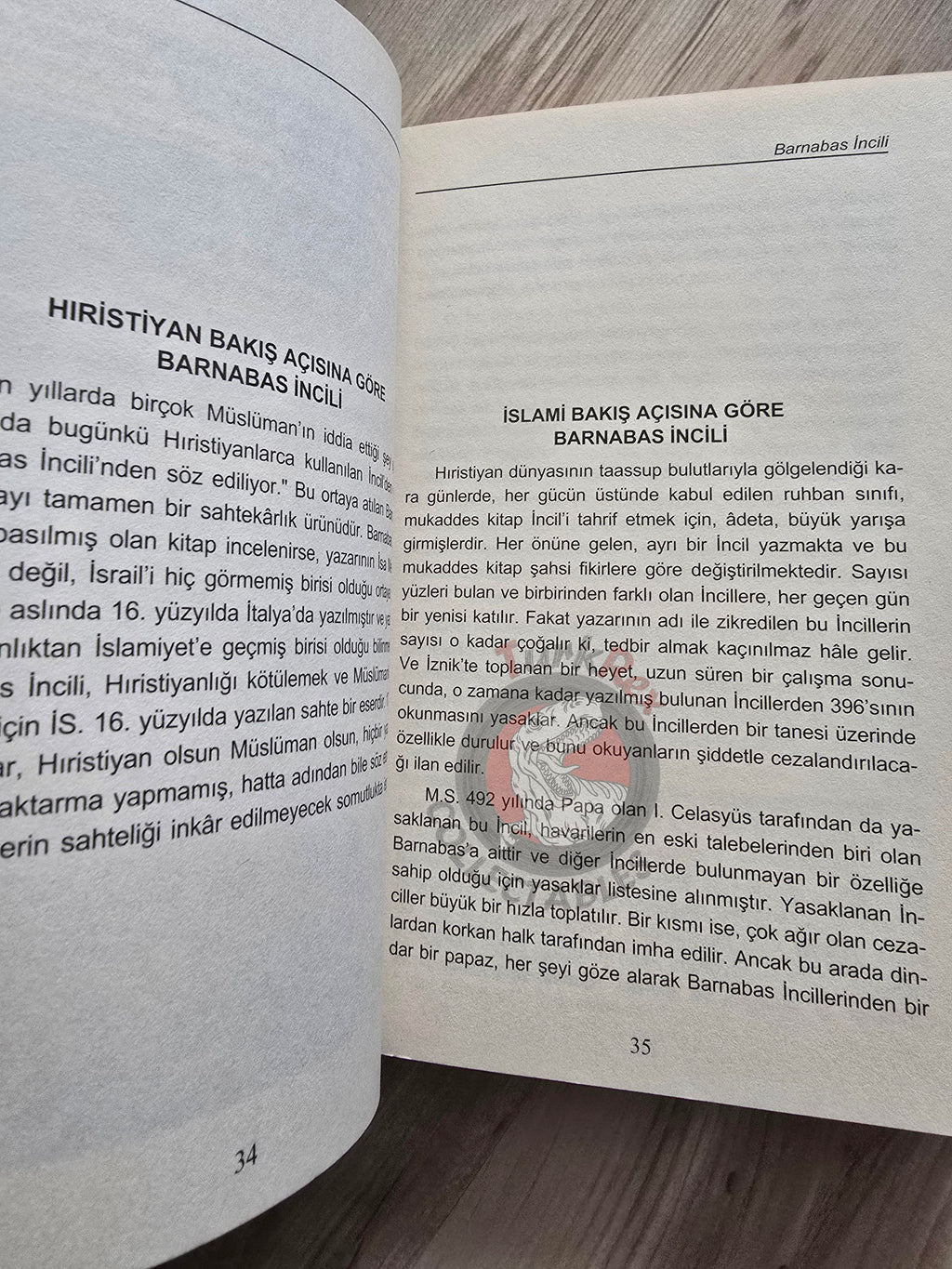 The Gospel of Barnabas 2011 Turkish Book New Testament Bible