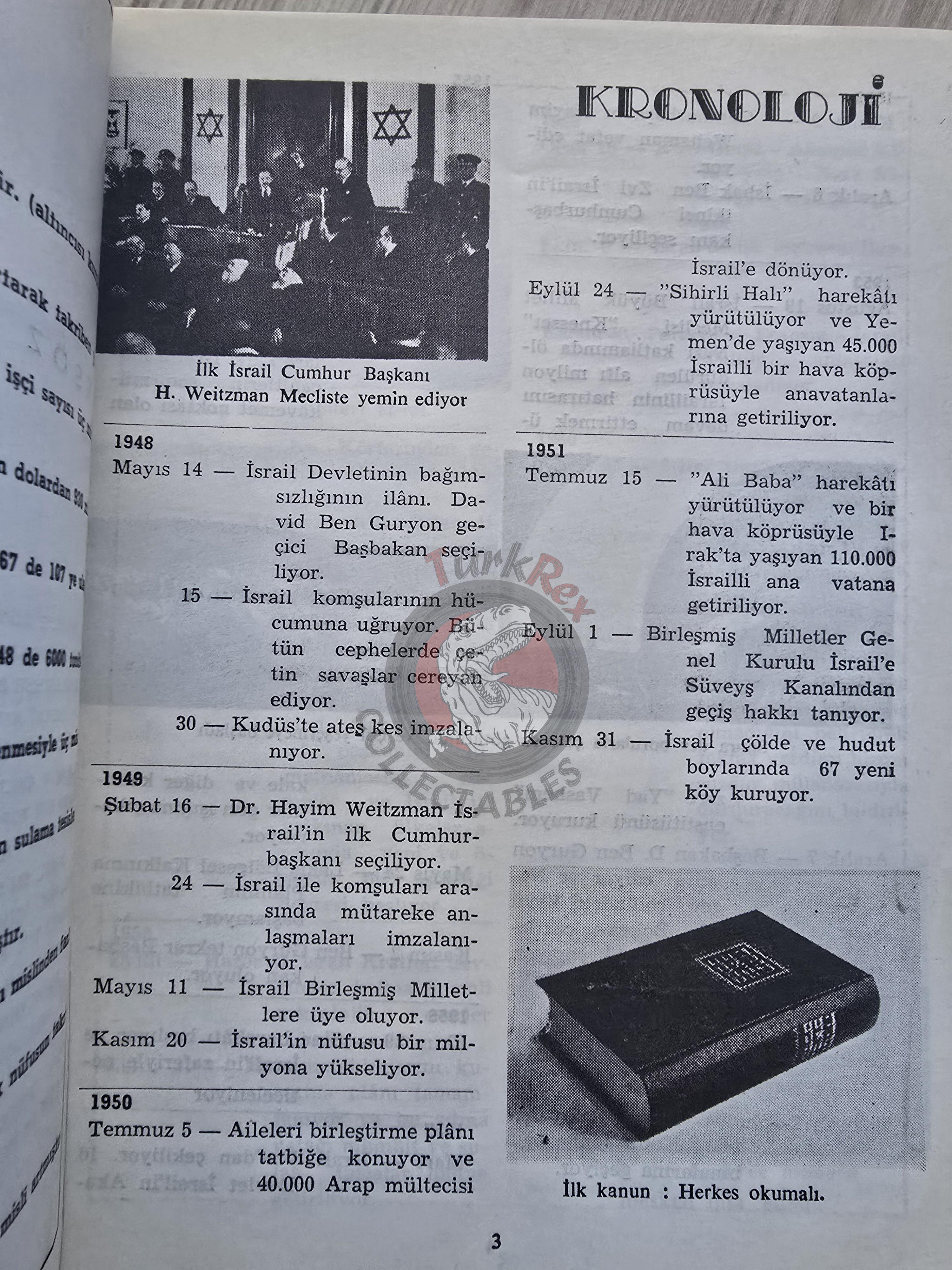 Israel 20th Anniversary 1968 Israeli Embassy Propaganda Turkish Book Turkey Middle East