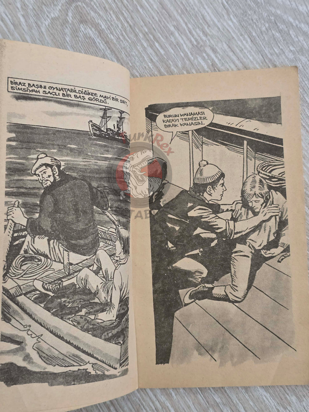 Rudyard Kipling – Captains Courageous 1980s Turkish Book Turkey  Illustrated
