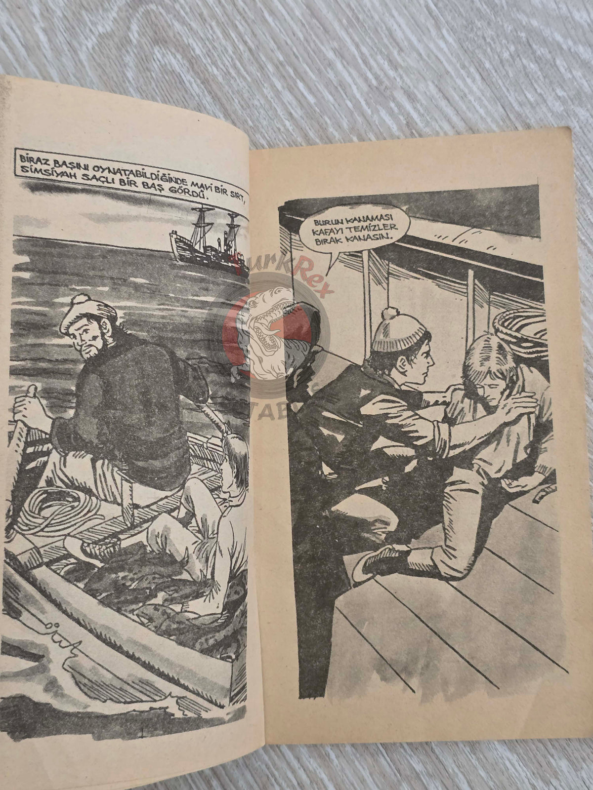 Rudyard Kipling – Captains Courageous 1980s Turkish Book Turkey  Illustrated