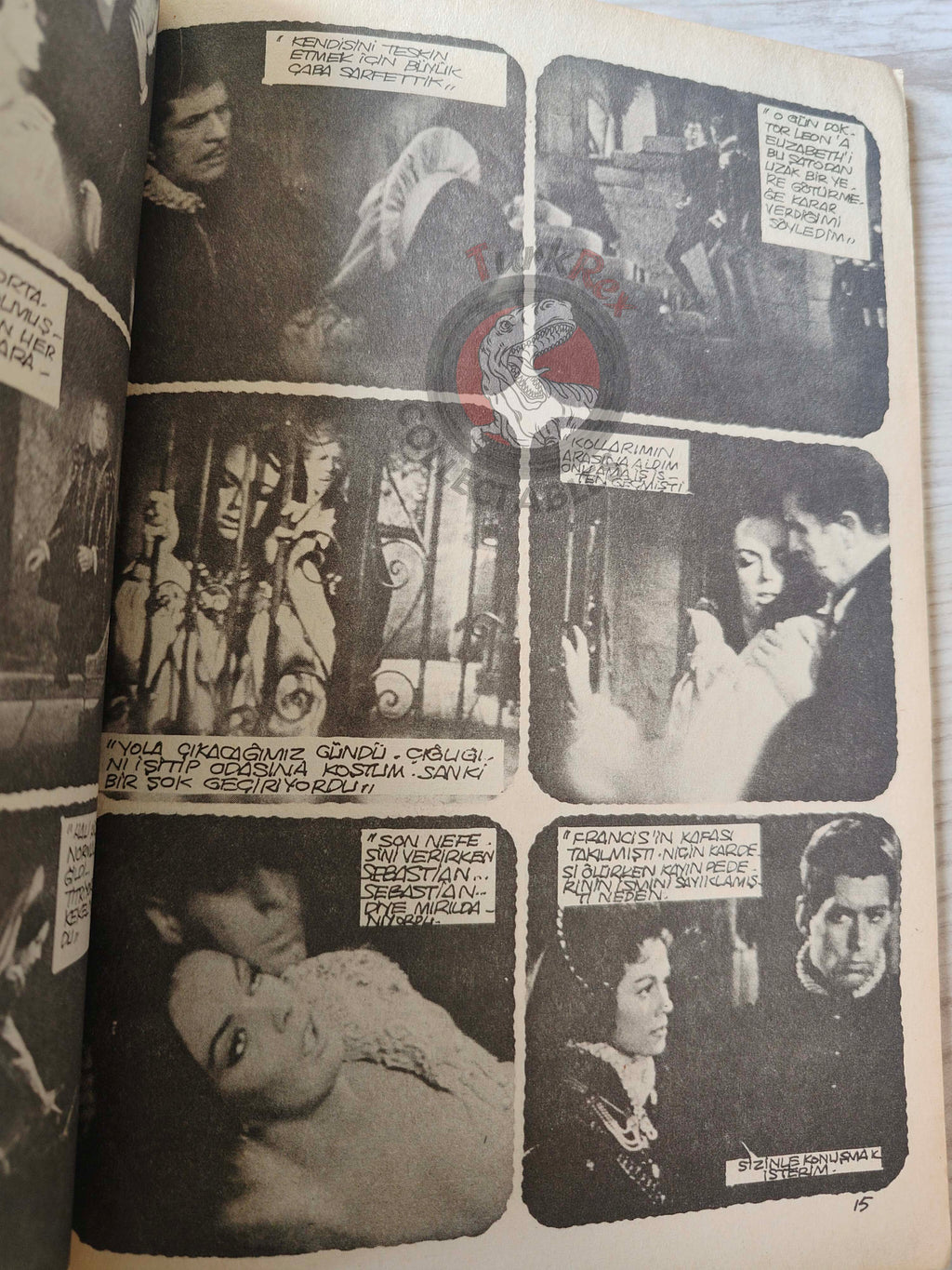 Fotoroman #1 The Pit and the Pendulum Movie 1977 Turkish Comic Turkey Edgar Allan Poe