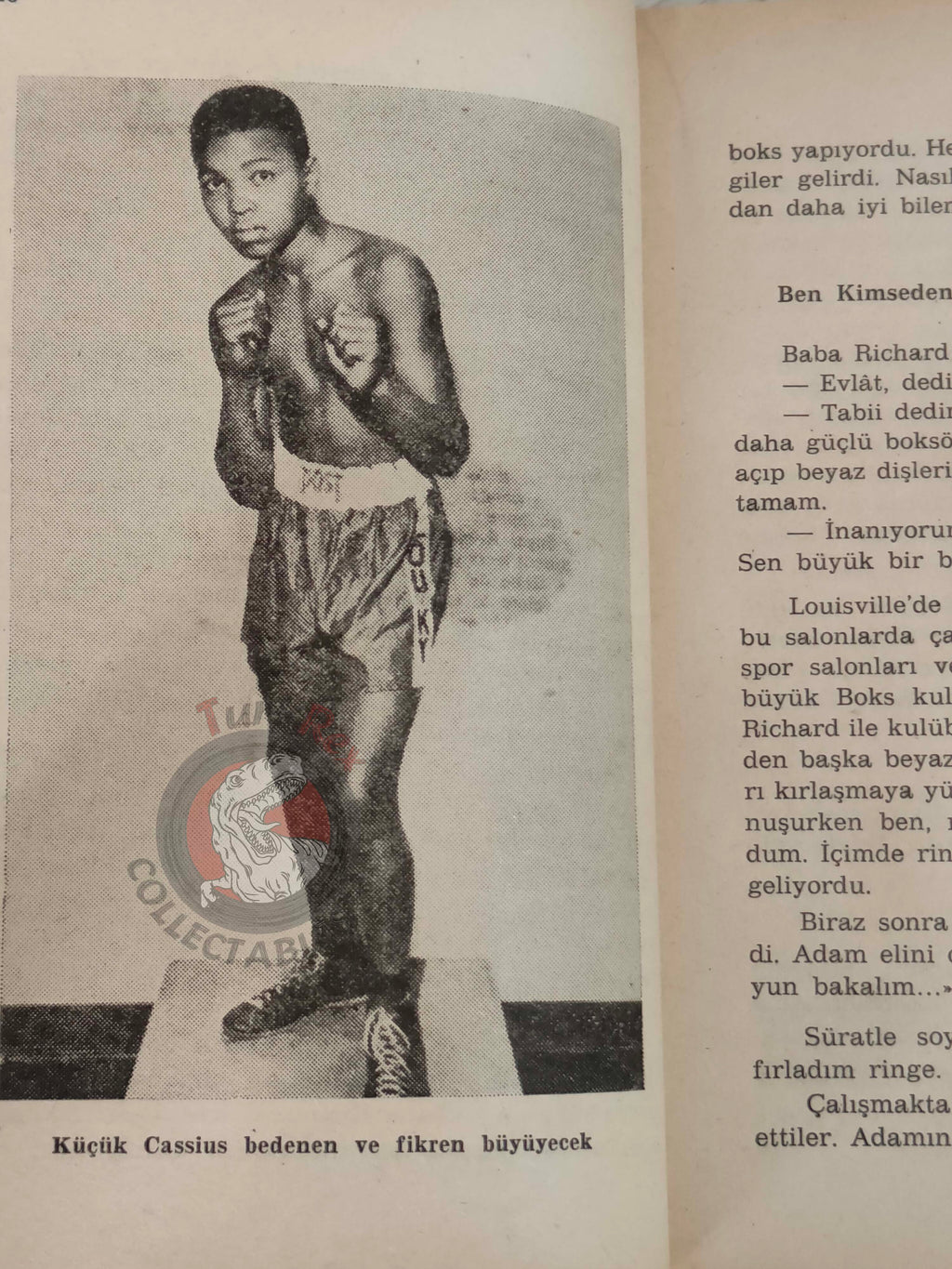 Muhammad Ali Biography 1975 Turkish Book Turkey Only Bio Illustrated