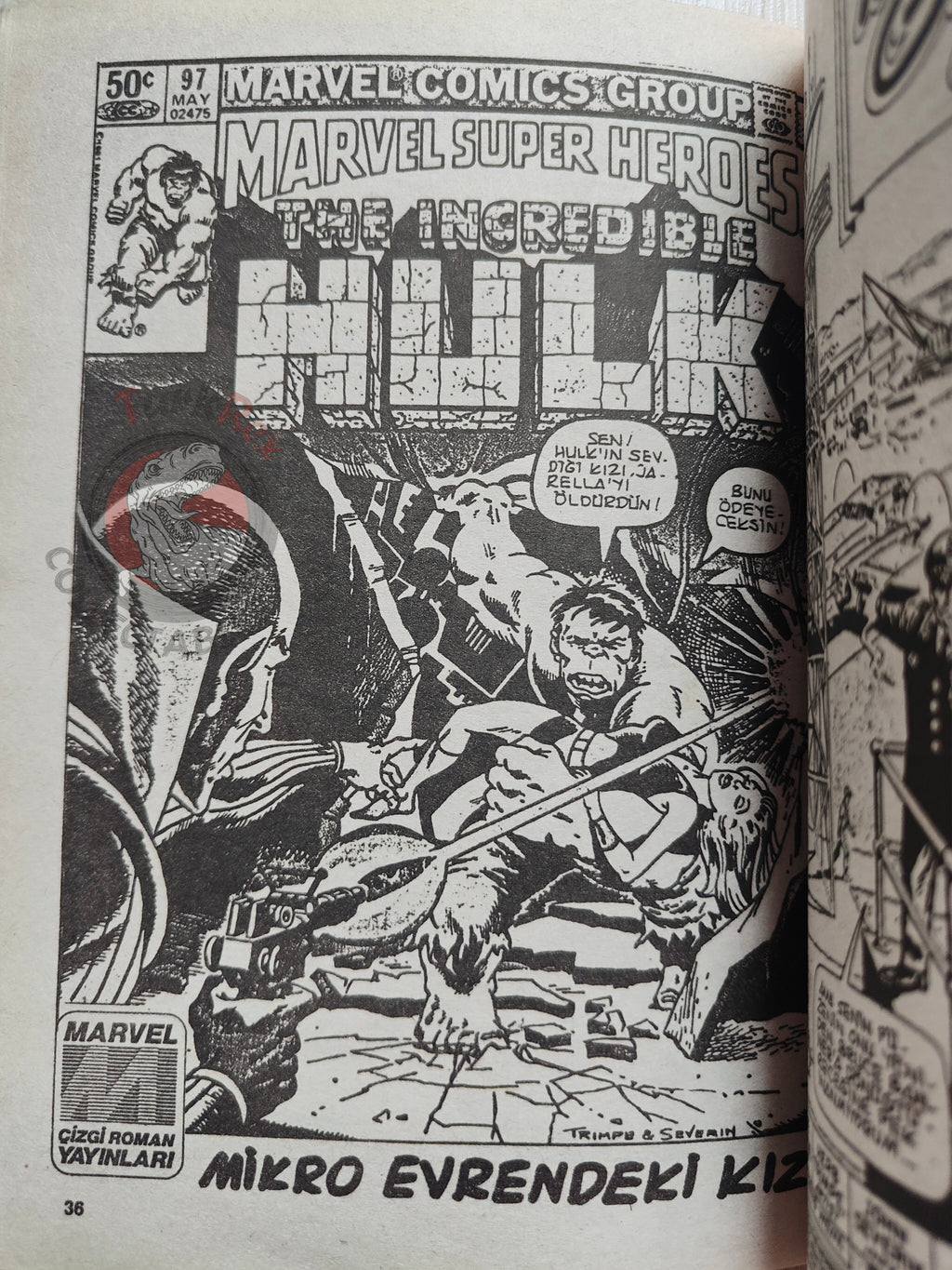 Hulk #20 1988 Turkish Comic Turkey cover Rampaging #9 #146 She-Hulk Thor