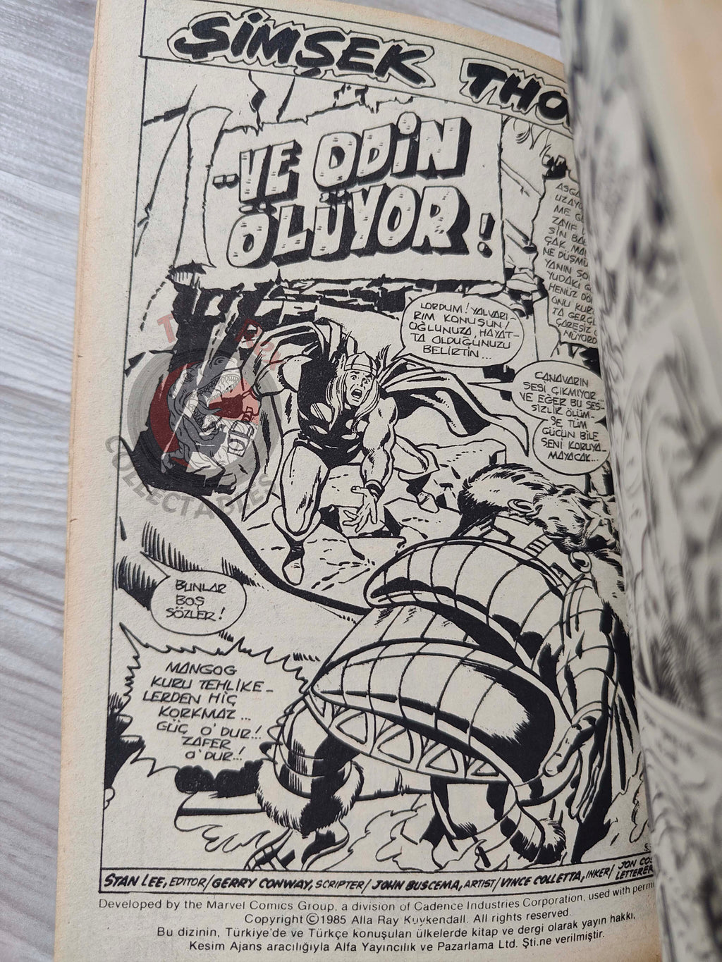 Thor #5 1985 Turkish Comic Turkey The Mighty Thor #197–200 Ragnarok
