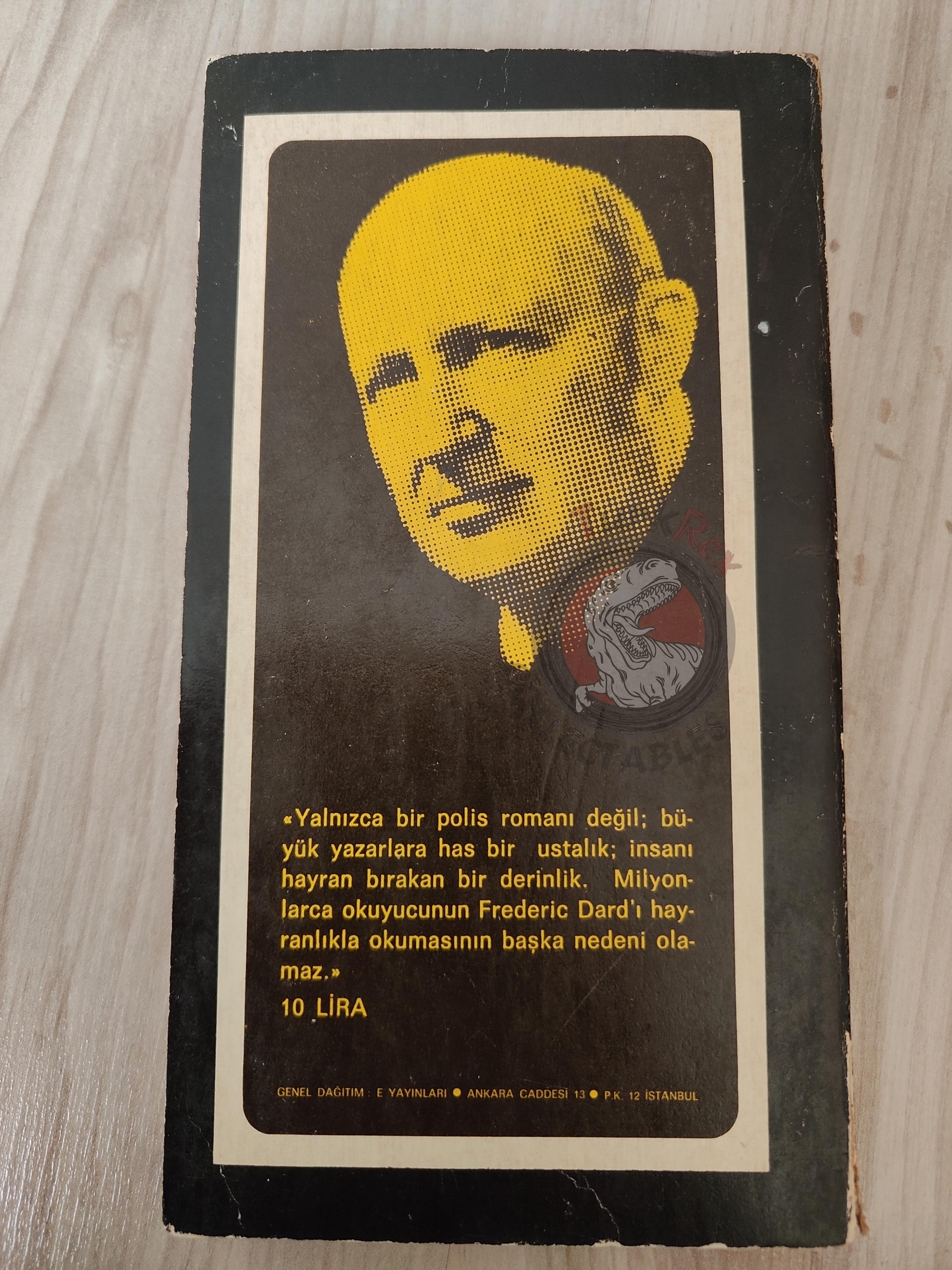 Frédéric Dard – Les Bras de la Nuit 1974 1st Turkish Book Turkey