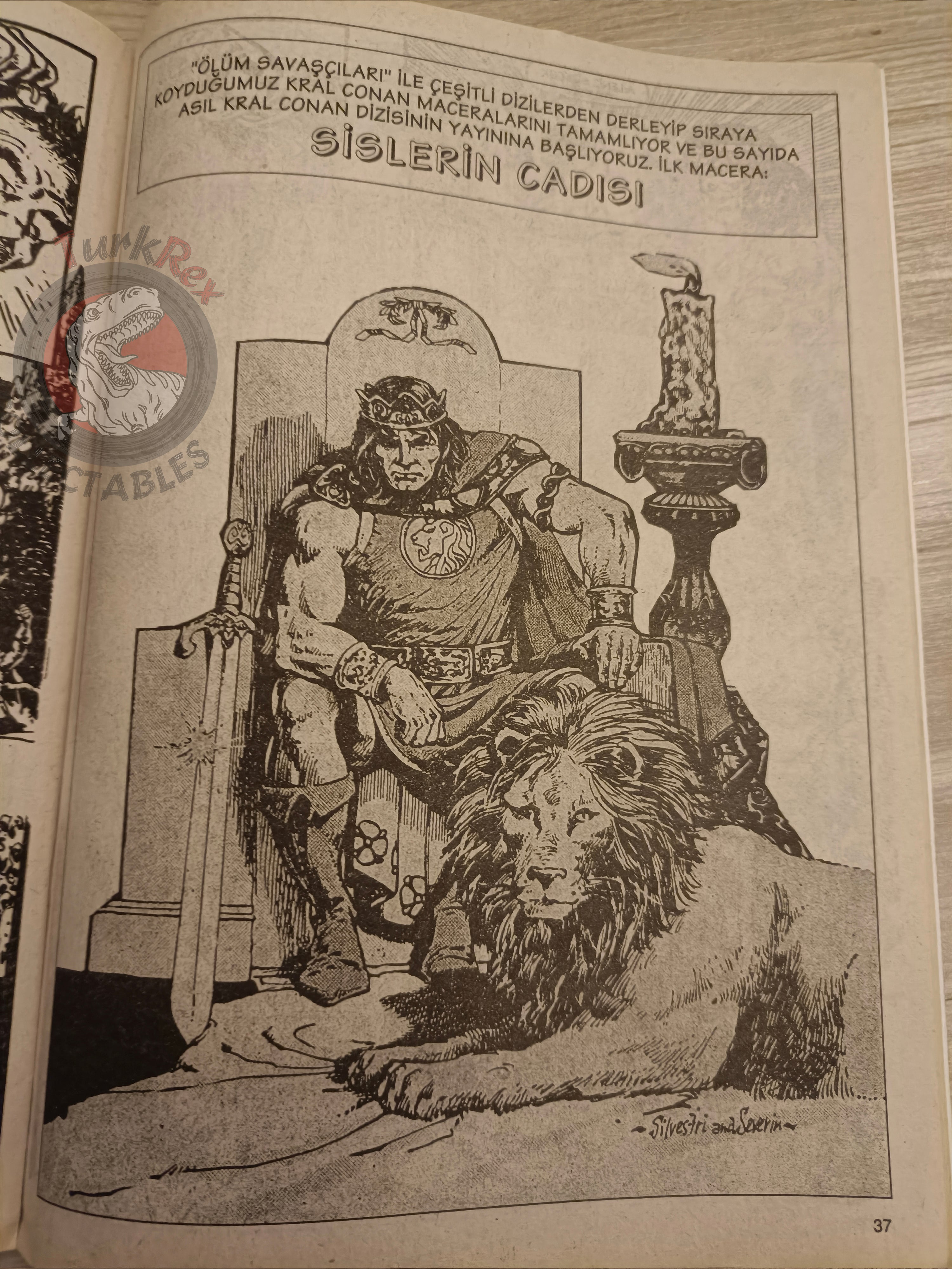Kral Conan #16 The Savage Sword of #169 Turkish Comic Turkey King Conan #1