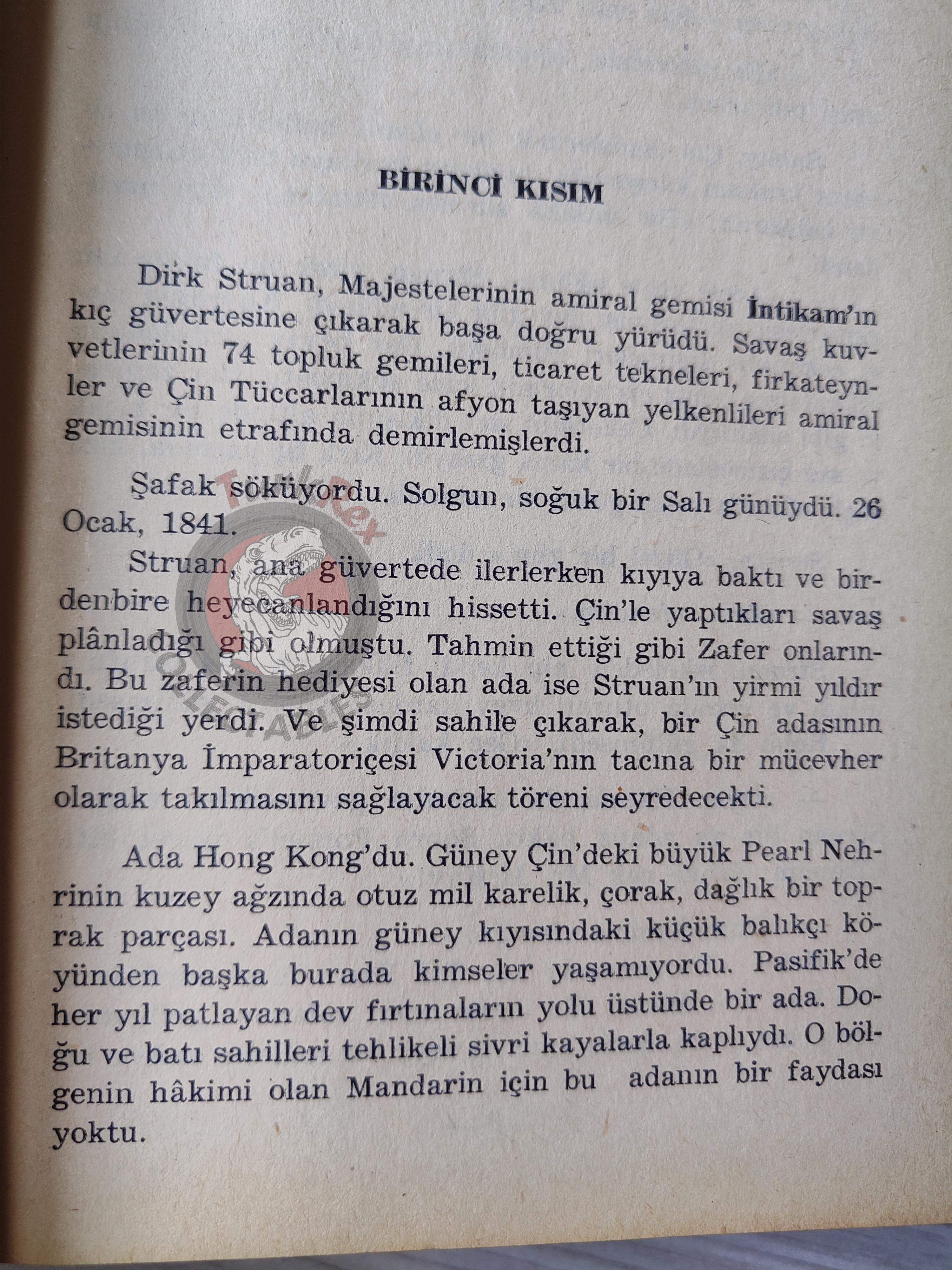James Clavell – Tai-Pan 1972 1st HC/DJ Turkish Book Turkey