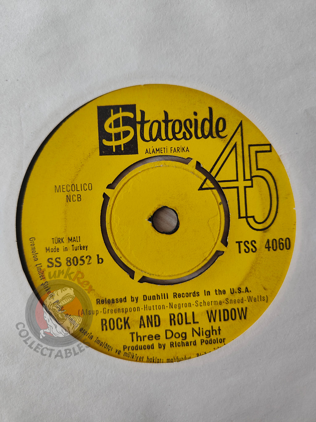 Three Dog Night – Mama Told Me (Not To Come) 7" Turkish Pressing Vinyl Turkey Edition