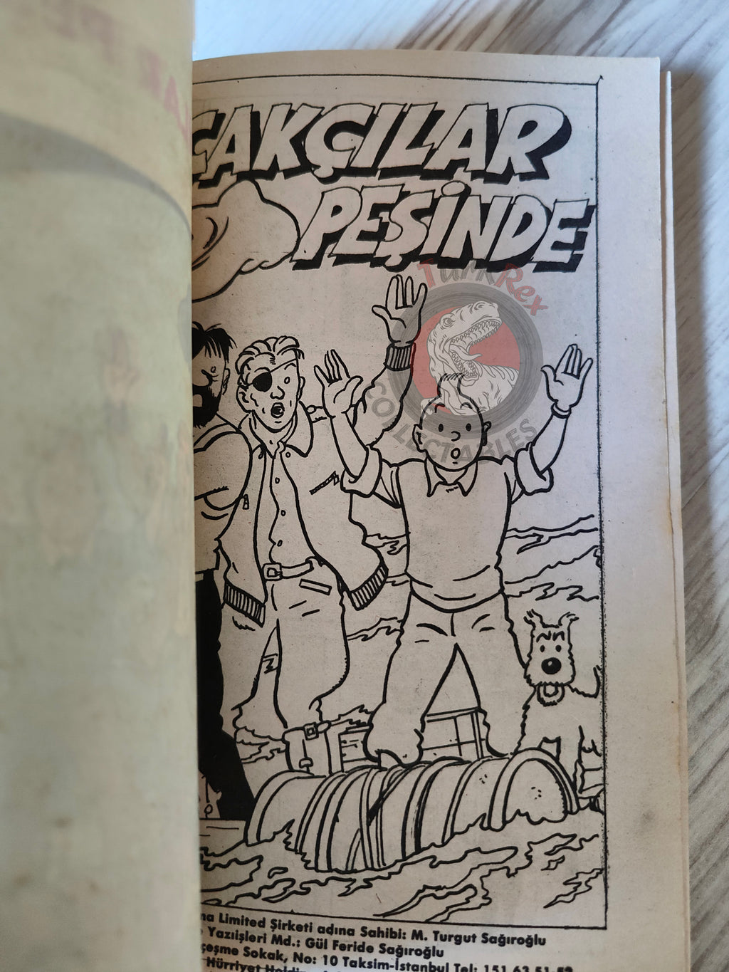 Tintin – The Red Sea Sharks  mid 1980s Turkish Edition Comic Turkey 1