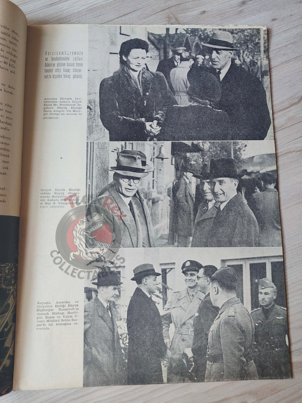 Radyo 1944 The Second Cairo Conference Turkish Magazine Turkey WW2 Radio Roosevelt Churchill Ismet Inönü
