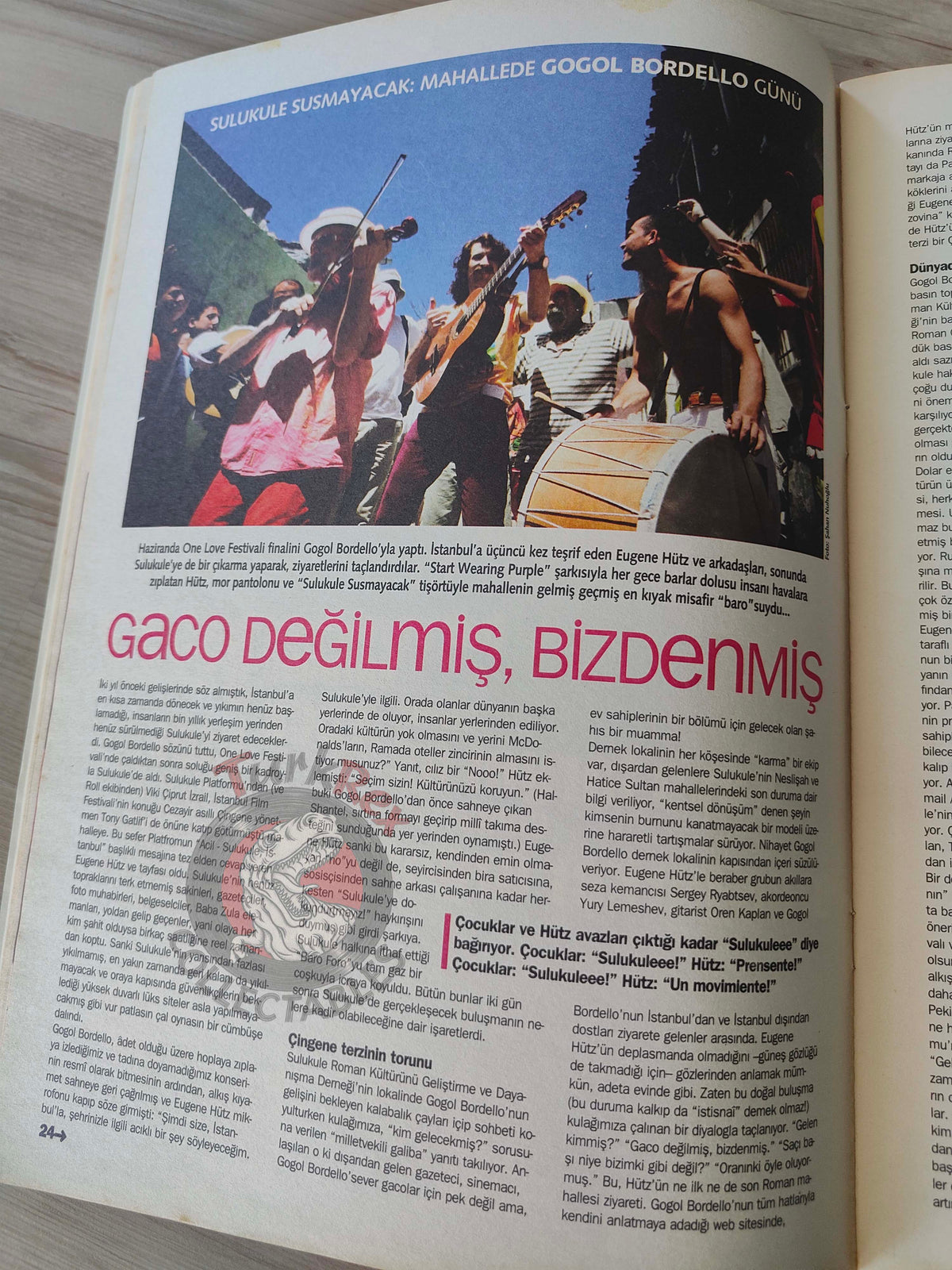 Roll 2008 Pinhani Turkish Mag Turkey  Bo Diddley Paul Weller New Model Army Gogol Bordello