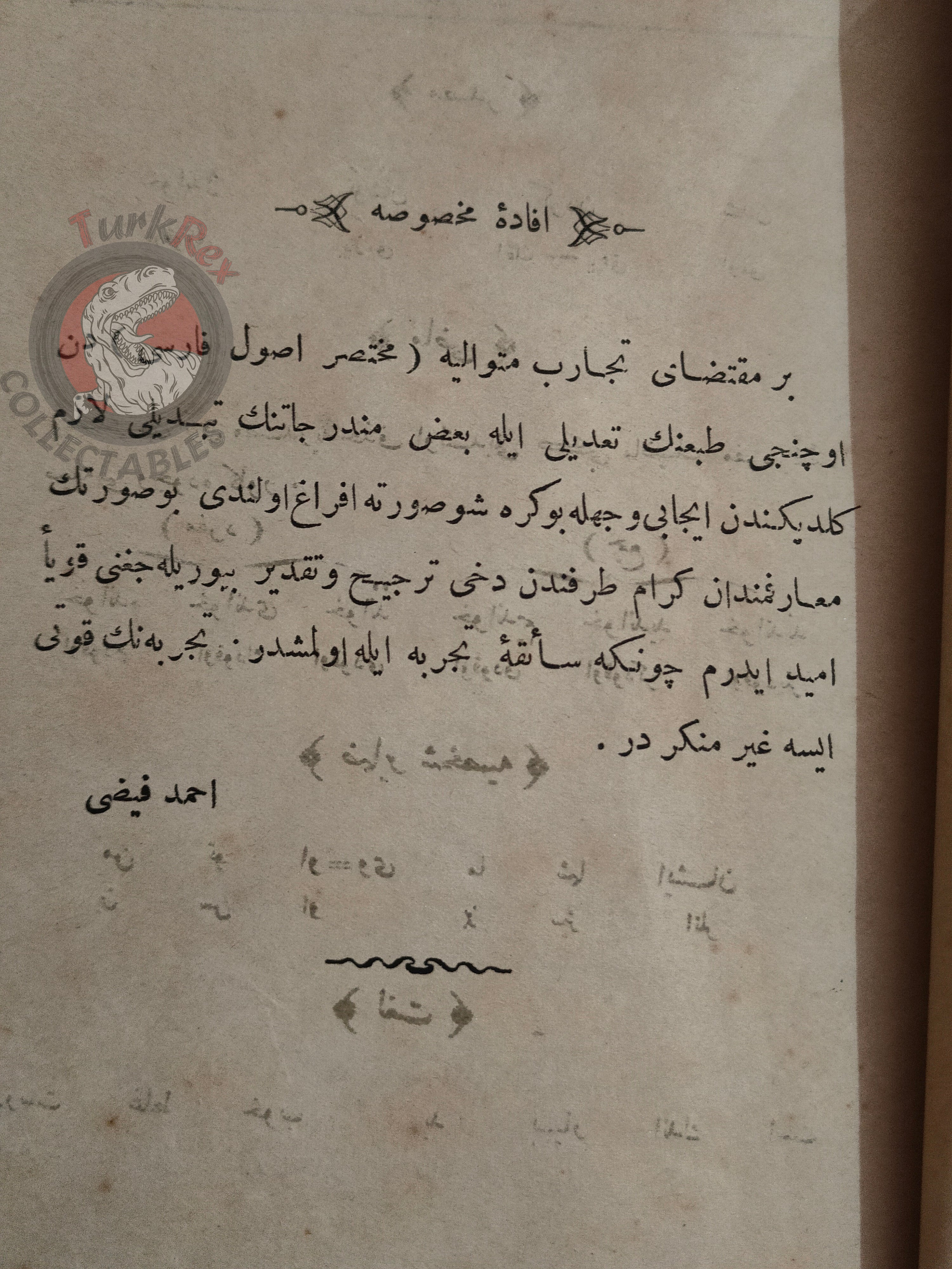 Ottoman Turkish Persian Grammar Booklet 1896 Educational Book Galatasaray High School Iran