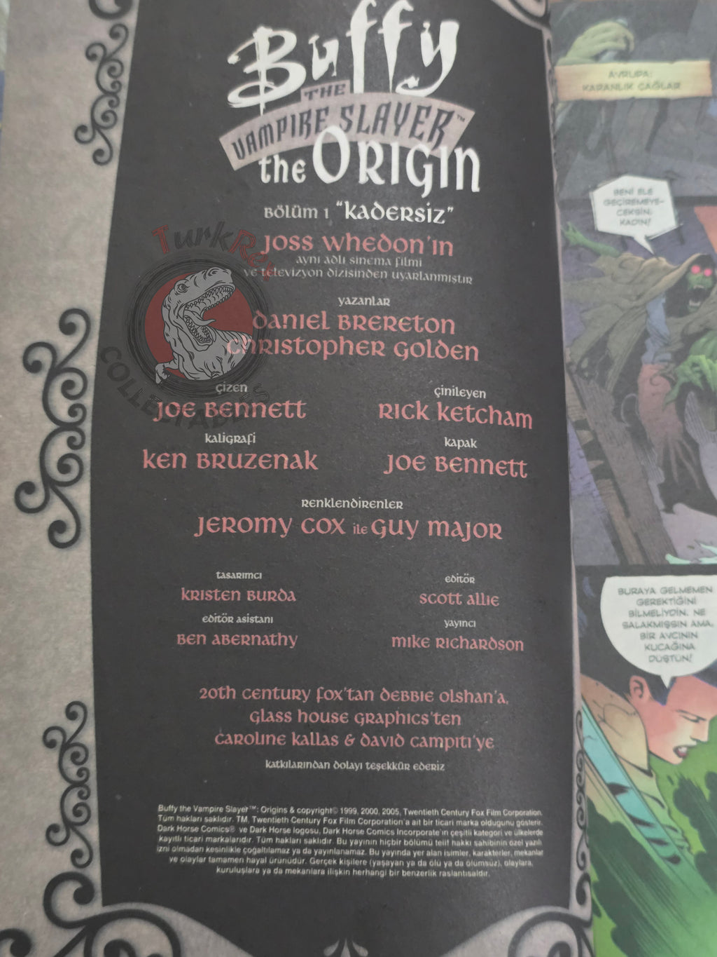 Buffy the Vampire Slayer – The Origin #1 Lot of 3 Turkish Comic Turkey