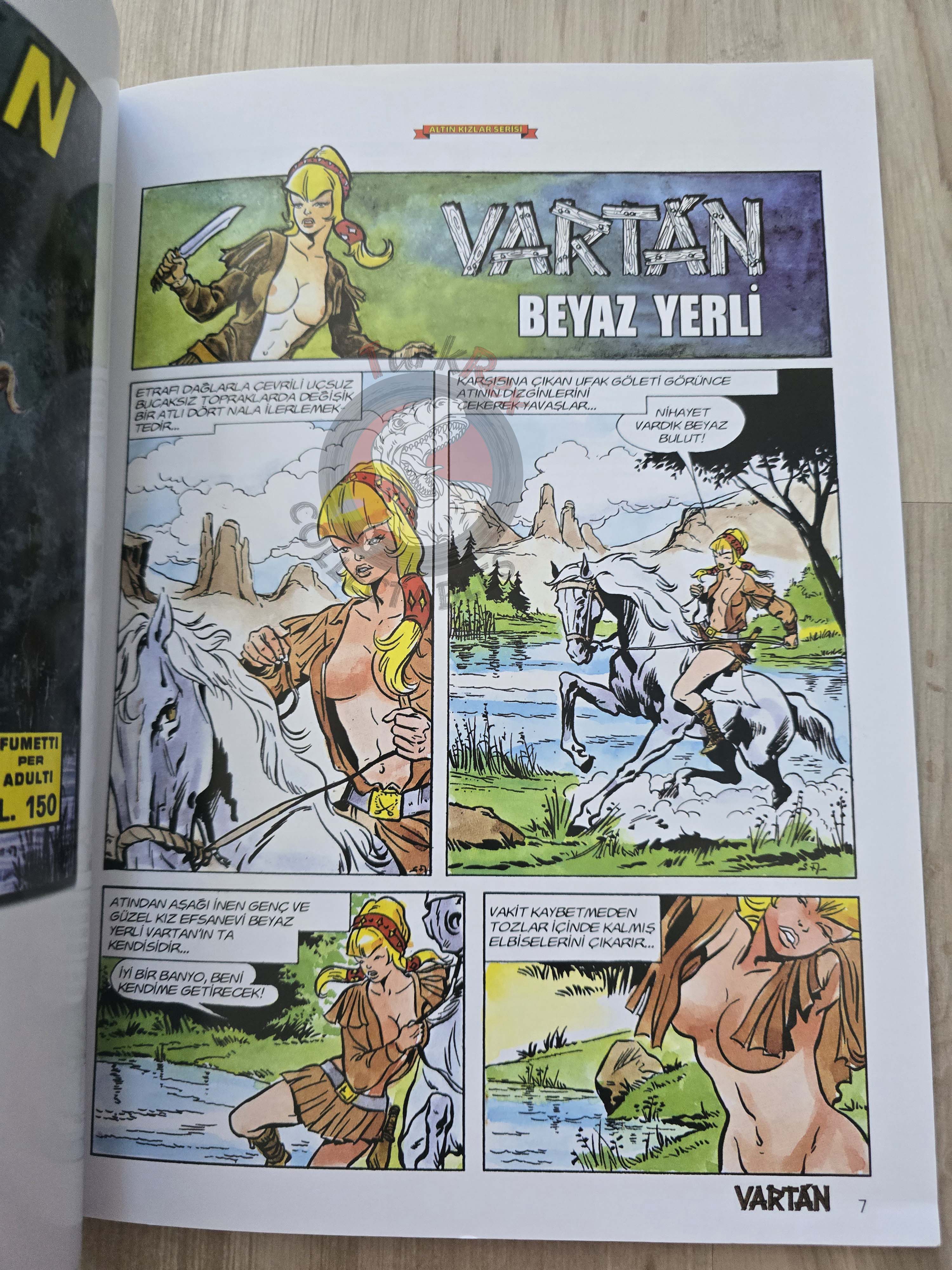 Vartan #1 L'indiana bianca  Turkish Comic Turkey Furio Viano