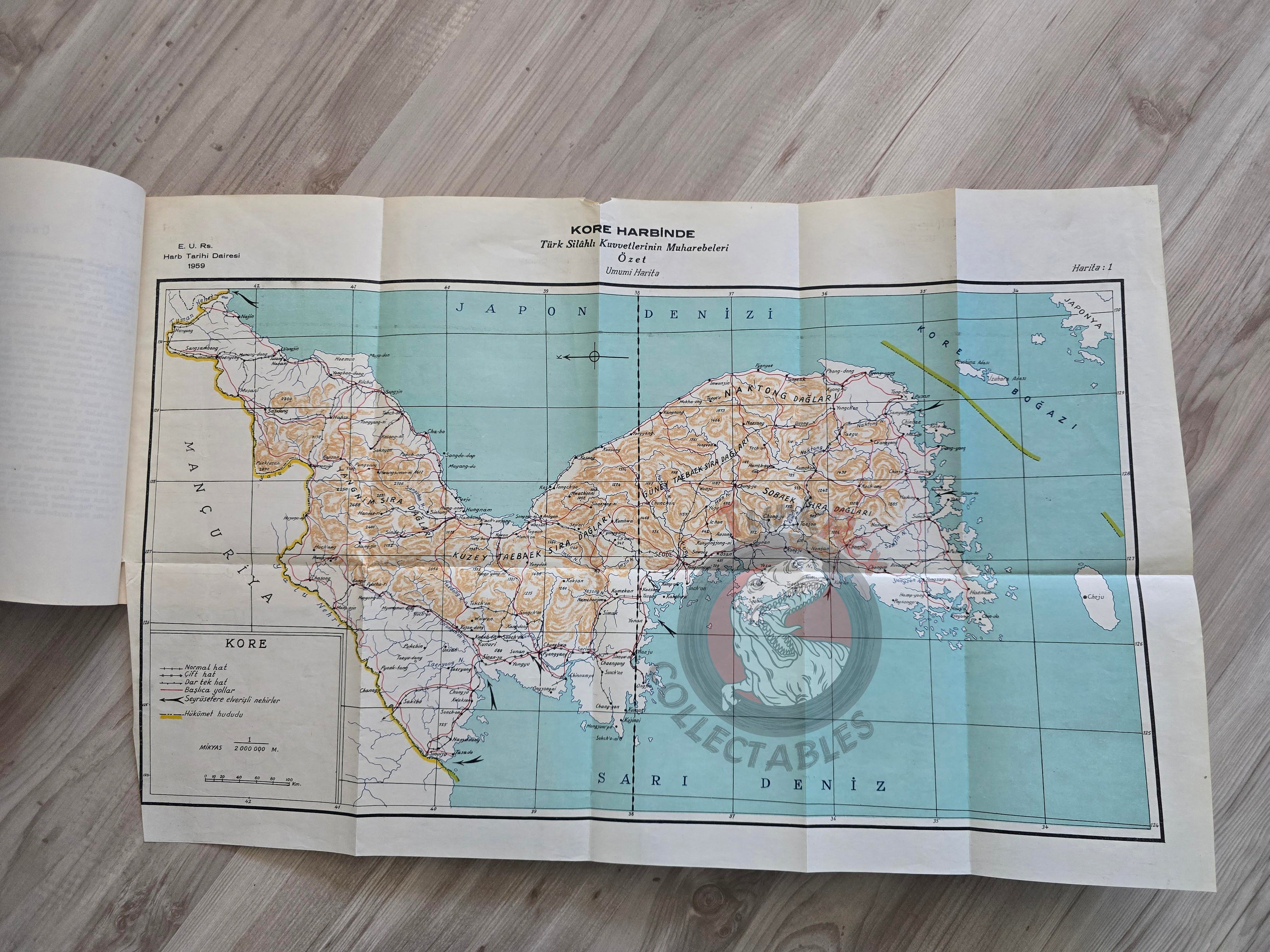 Turkish Armed Forces Operations in the Korean War 1950–1953 Turkey Book 1959 with Maps