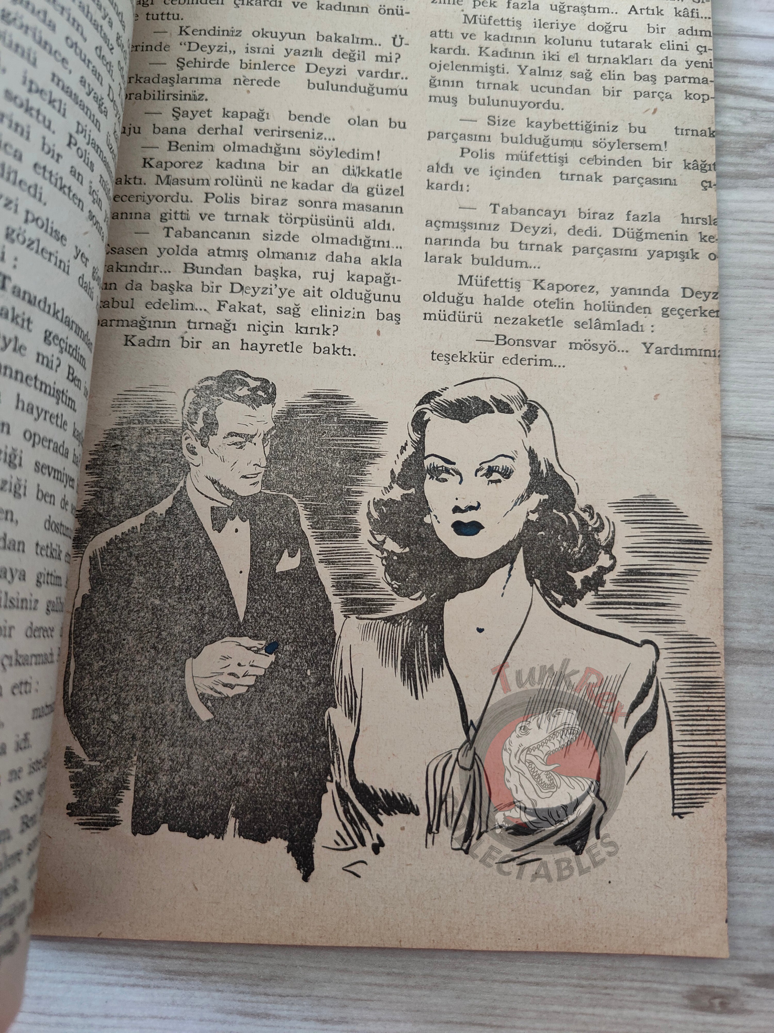 1001 Roman 1944 Adventures of the Journalist Turkish Comic Mag Turkey