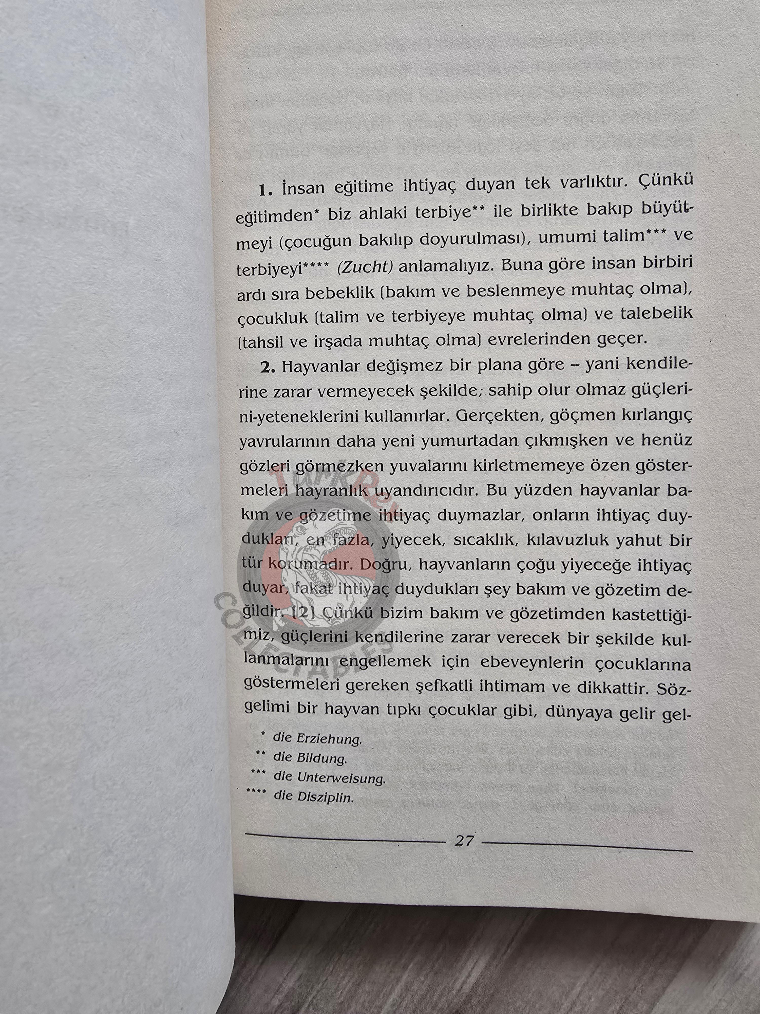 Immanuel Kant – On Education 2007 Turkish Book Turkey