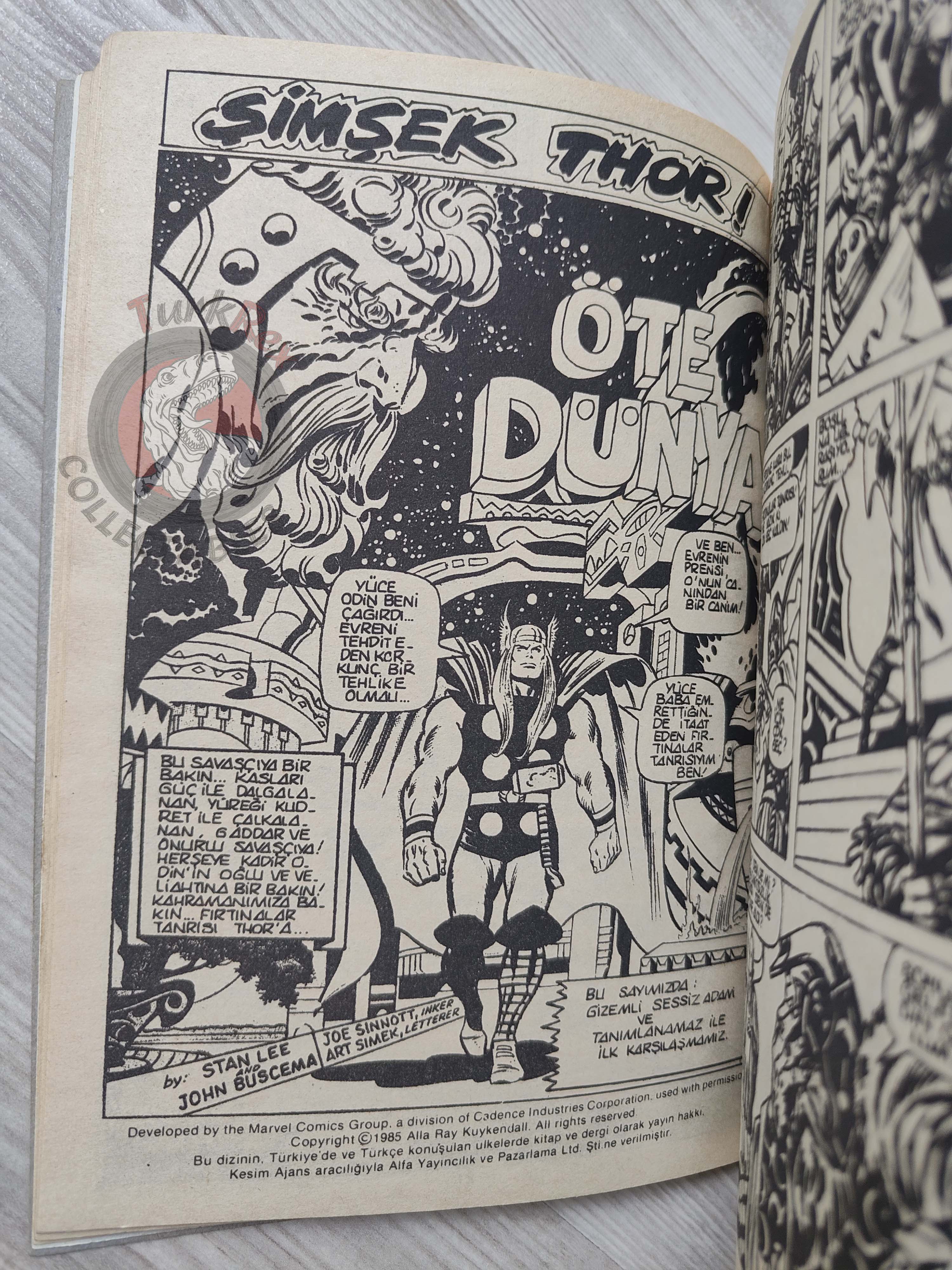 Thor #2 1985 Turkish Comic Turkey The Mighty Thor #183–187