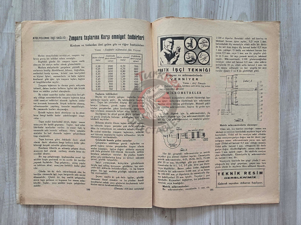 Industry: Science, Art and Technology 1946 Turkish Mag Turkey The American Tool Works Co. Lancaster Bomber