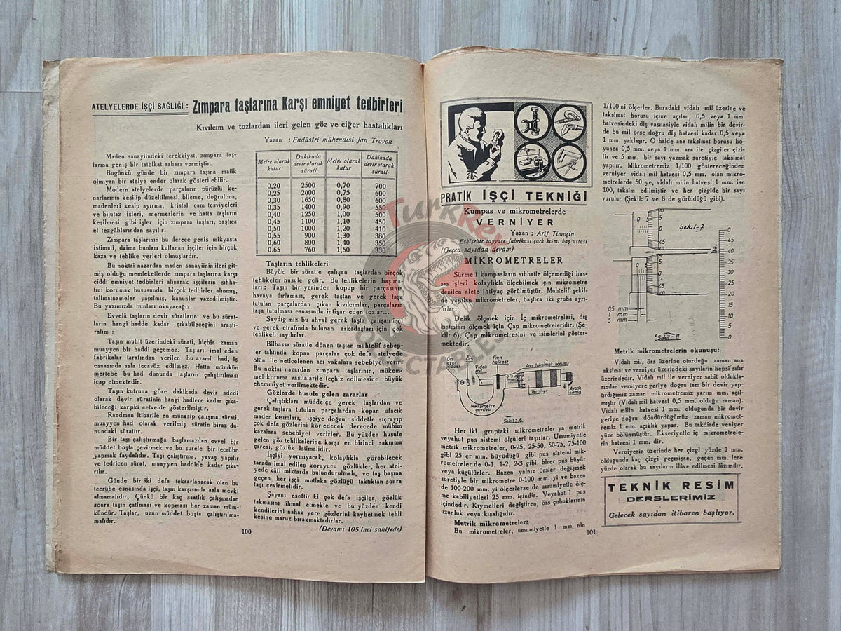 Industry: Science, Art and Technology 1946 Turkish Mag Turkey The American Tool Works Co. Lancaster Bomber