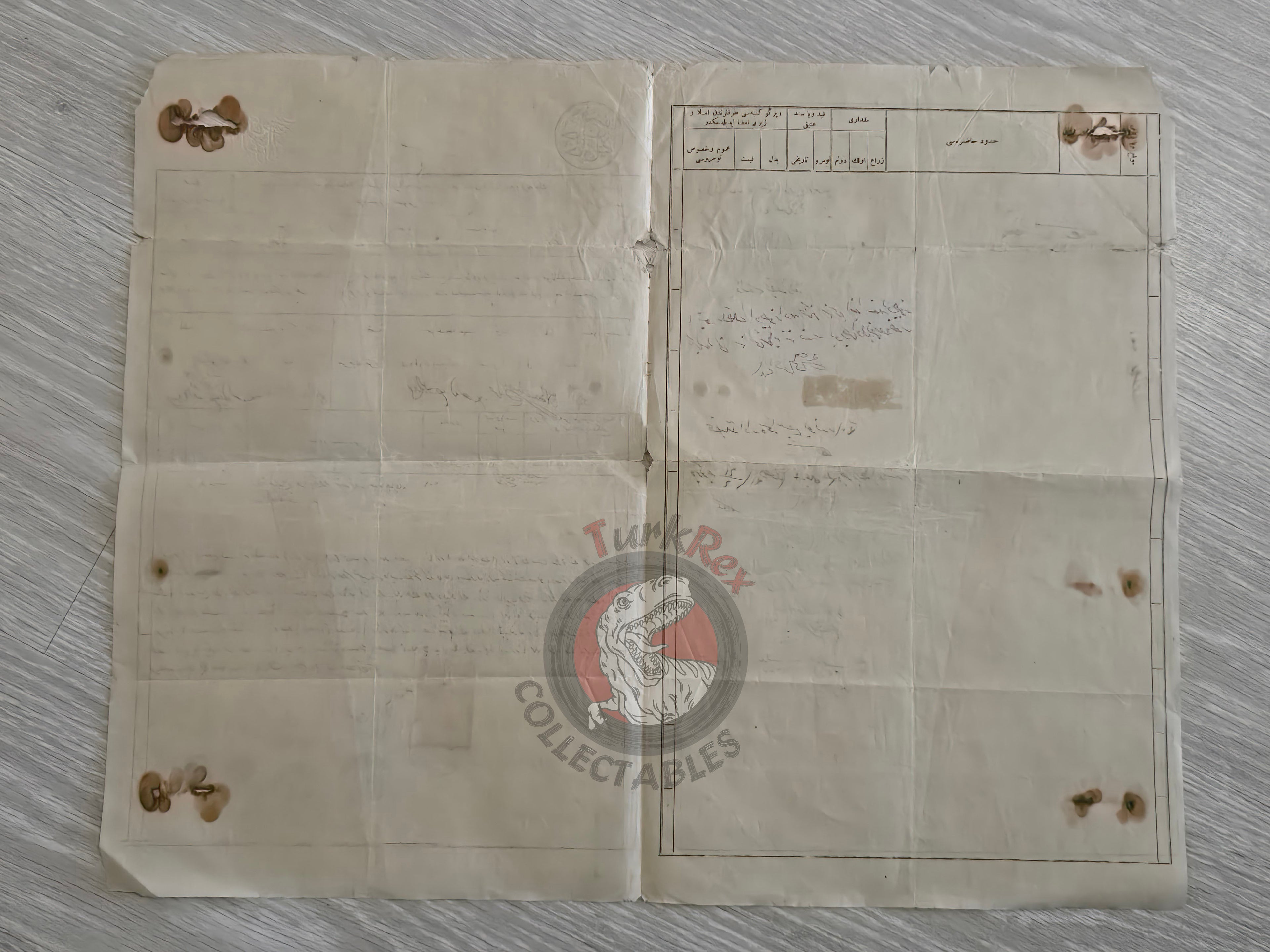 Ottoman 1910 Land Deed Field in Adana Title Armenian Greek Citizens Armenia Greece