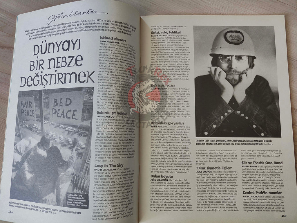 Roll 2005 John Lennon Turkish Mag Turkey The Beatles Van Morrison Green Day Bob Dylan