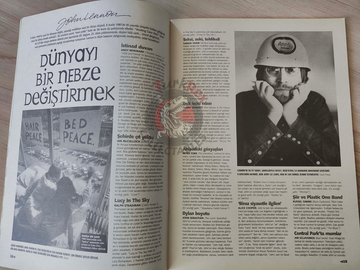 Roll 2005 John Lennon Turkish Mag Turkey The Beatles Van Morrison Green Day Bob Dylan