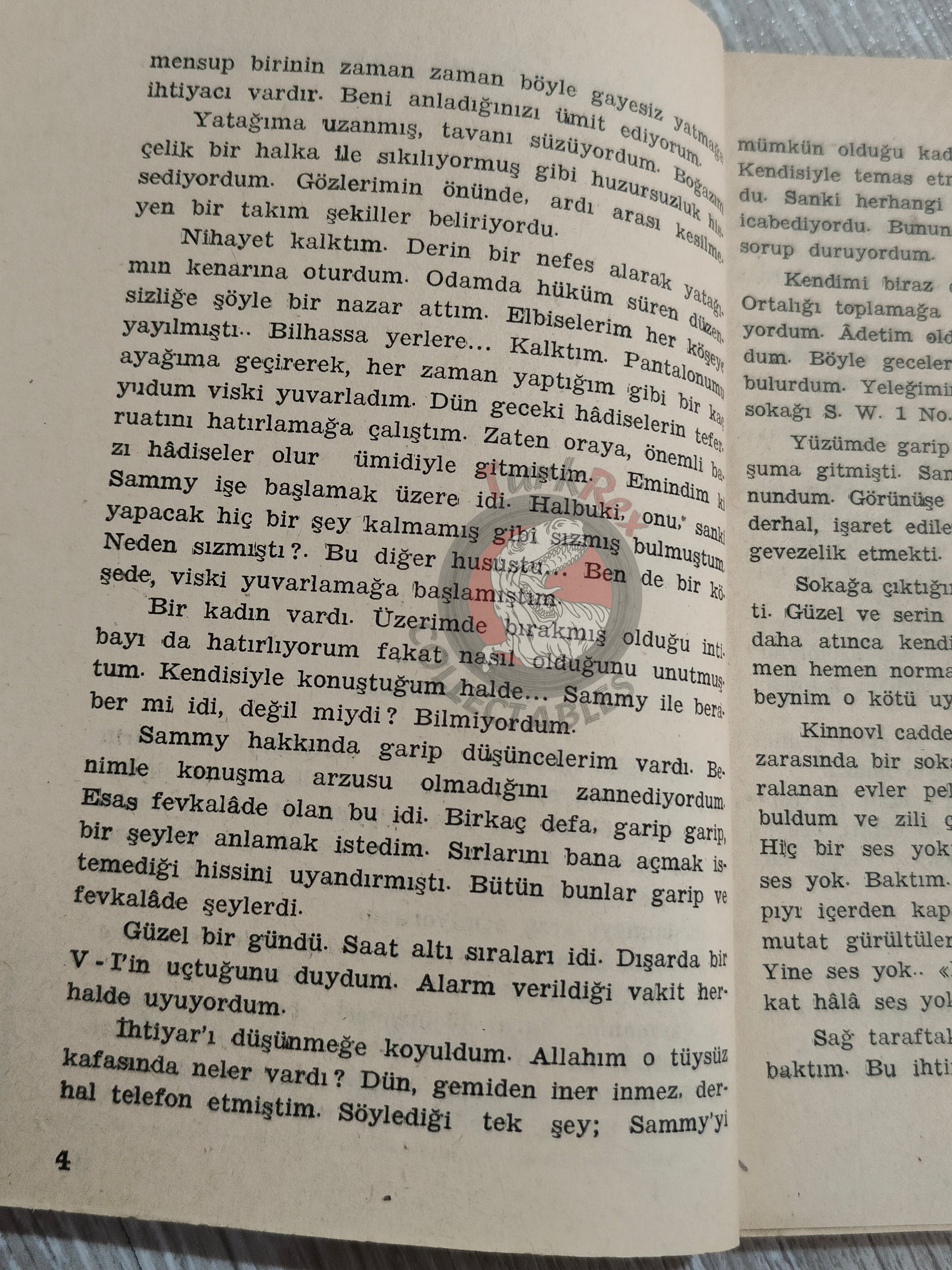 Peter Cheyney – The Dark Street 1955 1st Turkish Book Turkey