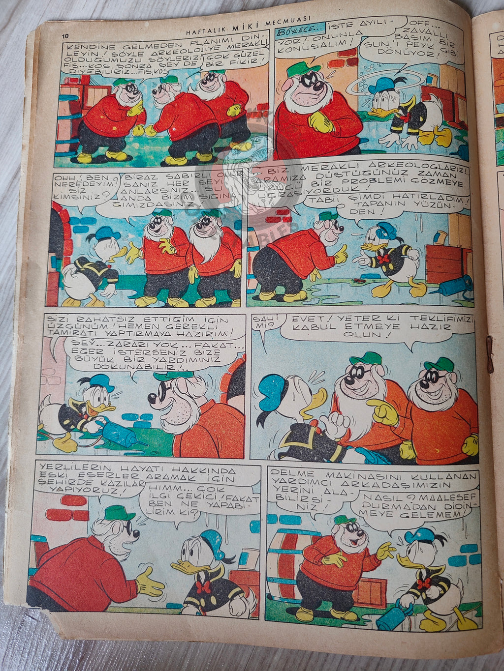 Mickey Mouse Mag #33 1962 Turkish Comic Turkey Walt Disney Donald Duck