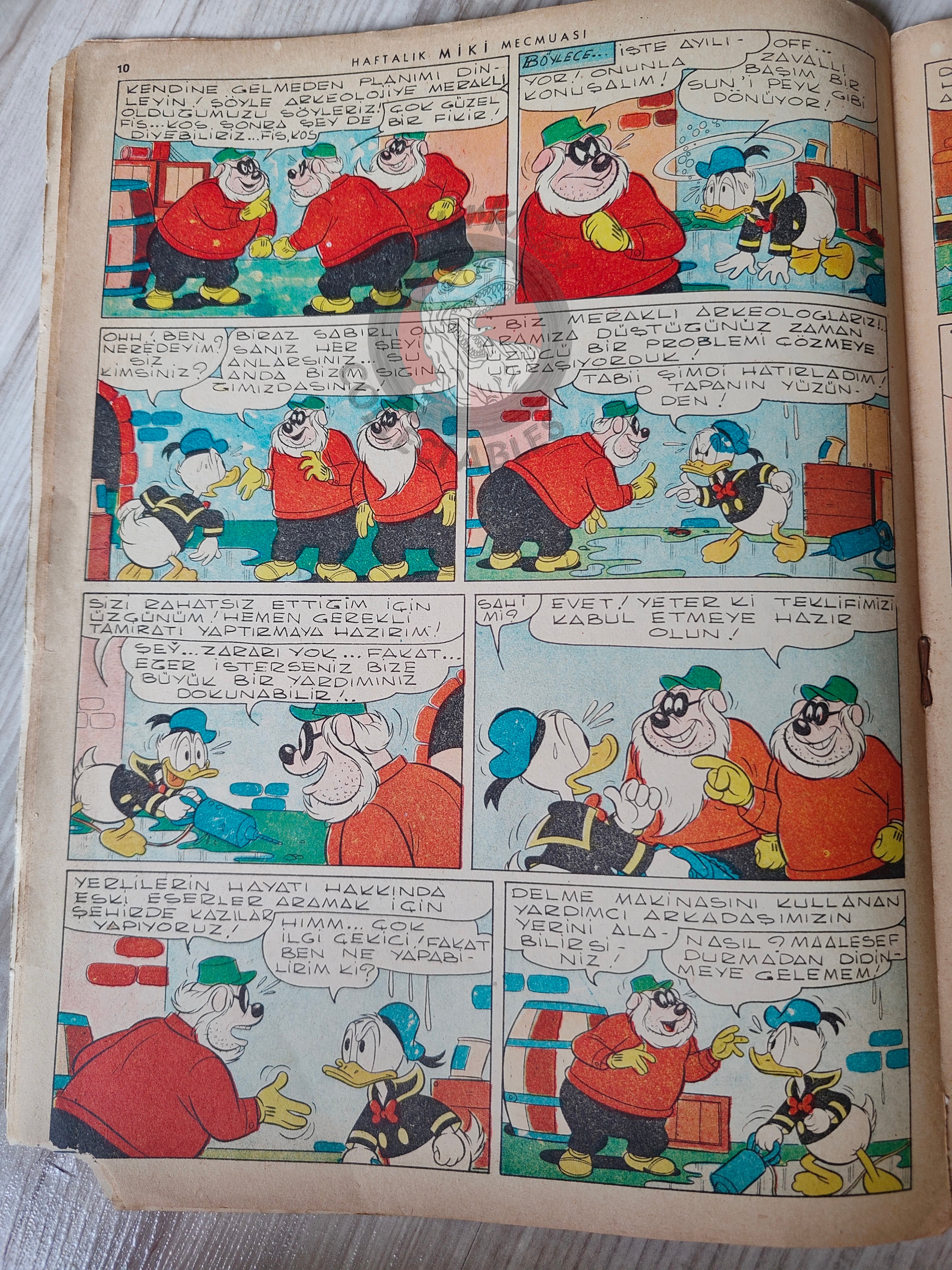 Mickey Mouse Mag #33 1962 Turkish Comic Turkey Walt Disney Donald Duck