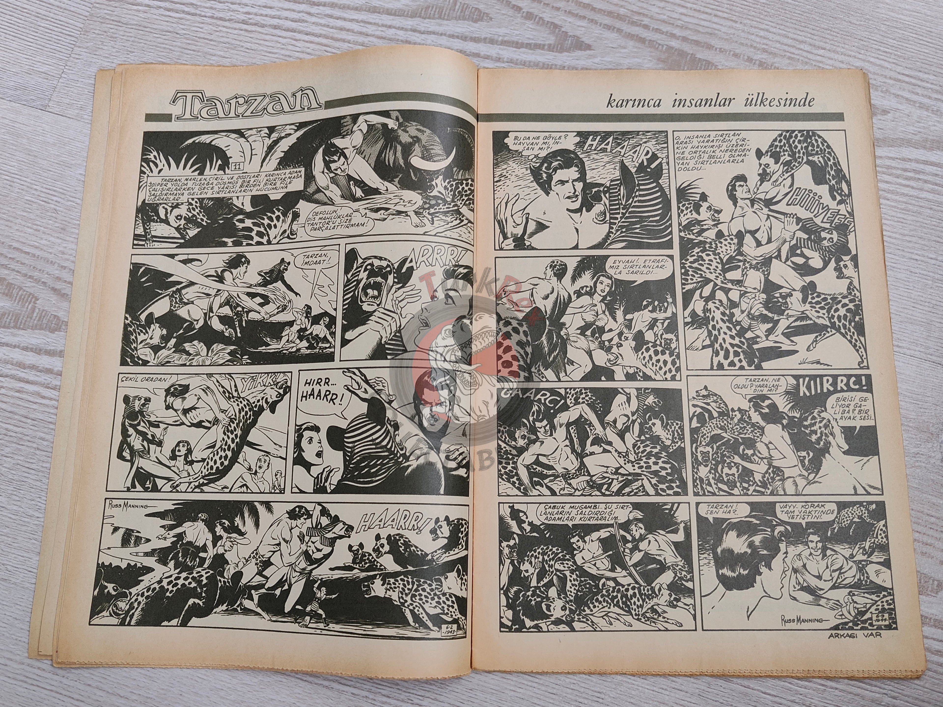 Doğan Kardeş 1969 Magazine #11 Turkish Comic Turkey Zero X, Captain Scarlet, Dennis the Menace