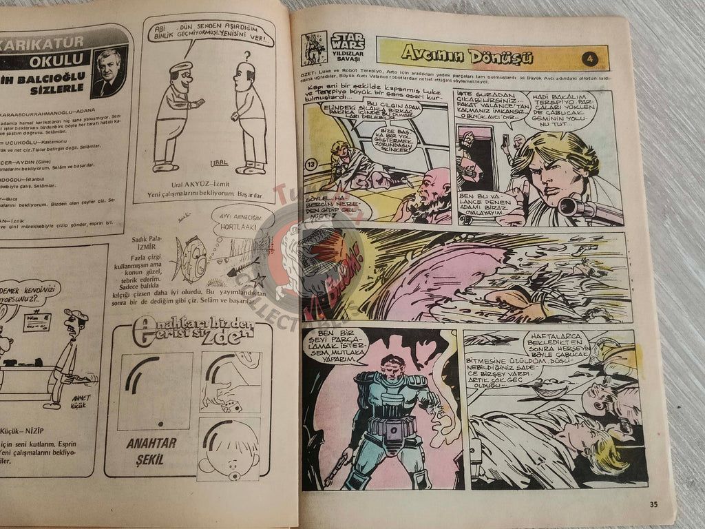 Tercüman Çocuk #37 1982 Turkish Comic Turkey Superman Star Wars #27 The Flintstones Thorgal Larry Yuma