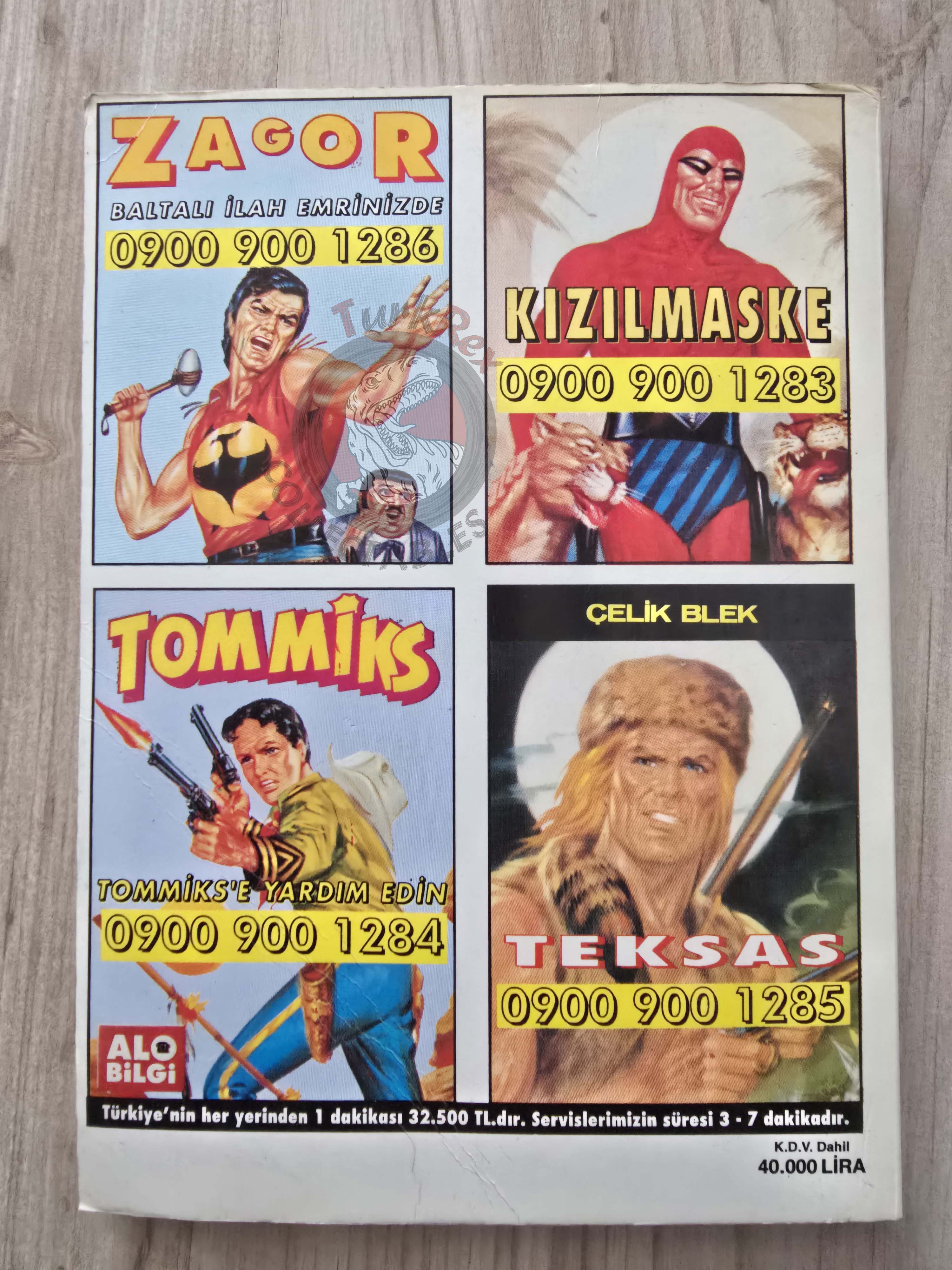 Martin Mystère #40 La Piramide Nera 80s Turkish Comic Turkey #96 #99