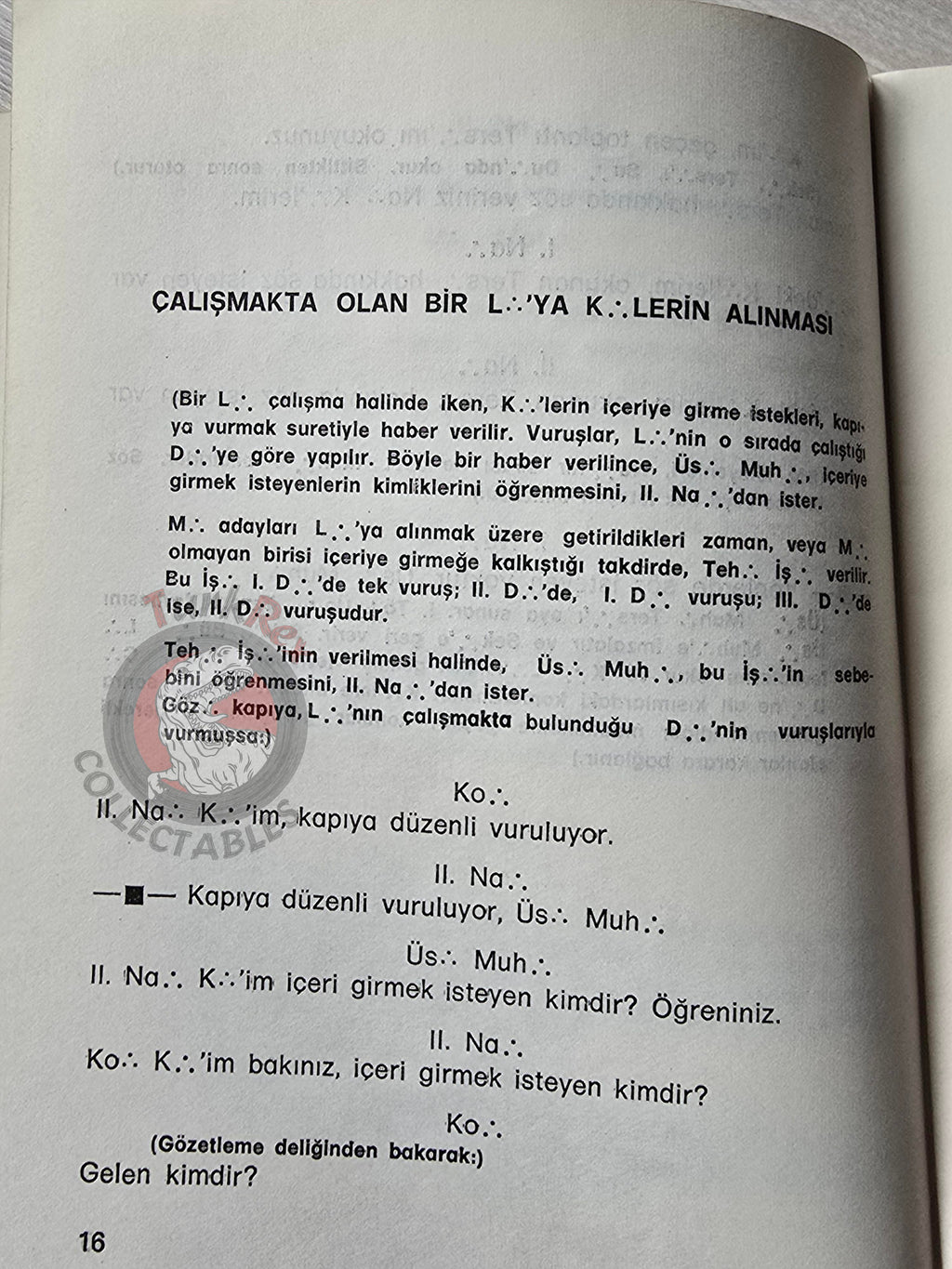 Turkish Freemasonry 1st Degree Ritual Apprentice 1986 Booklet Masonic Masons of Turkey