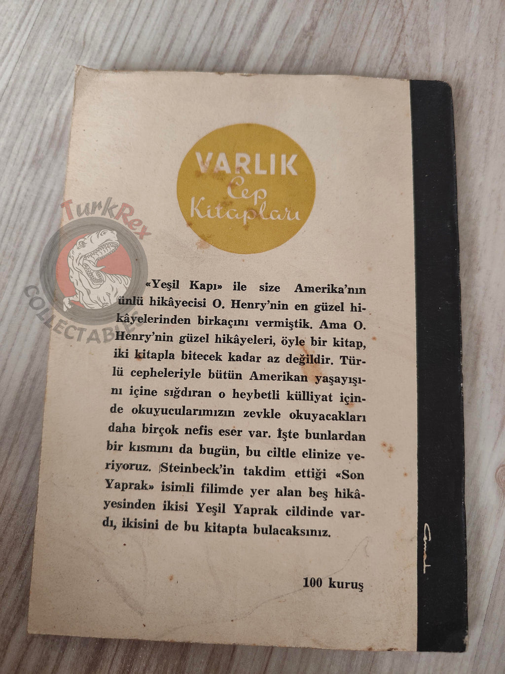 O. Henry (William Sydney Porter) – The Last Leaf  1954 1st Turkish Book Turkey
