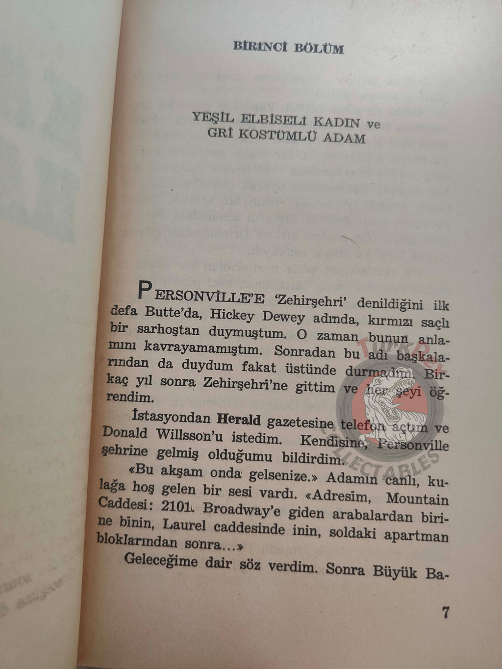 Dashiell Hammett – Red Harvest 1972 1st Turkish Book Turkey