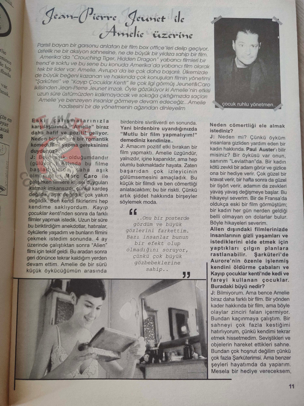 Lull 2002 Robert Smith The Cure Turkish Mag Turkey Amelie The Notwist Tindersticks