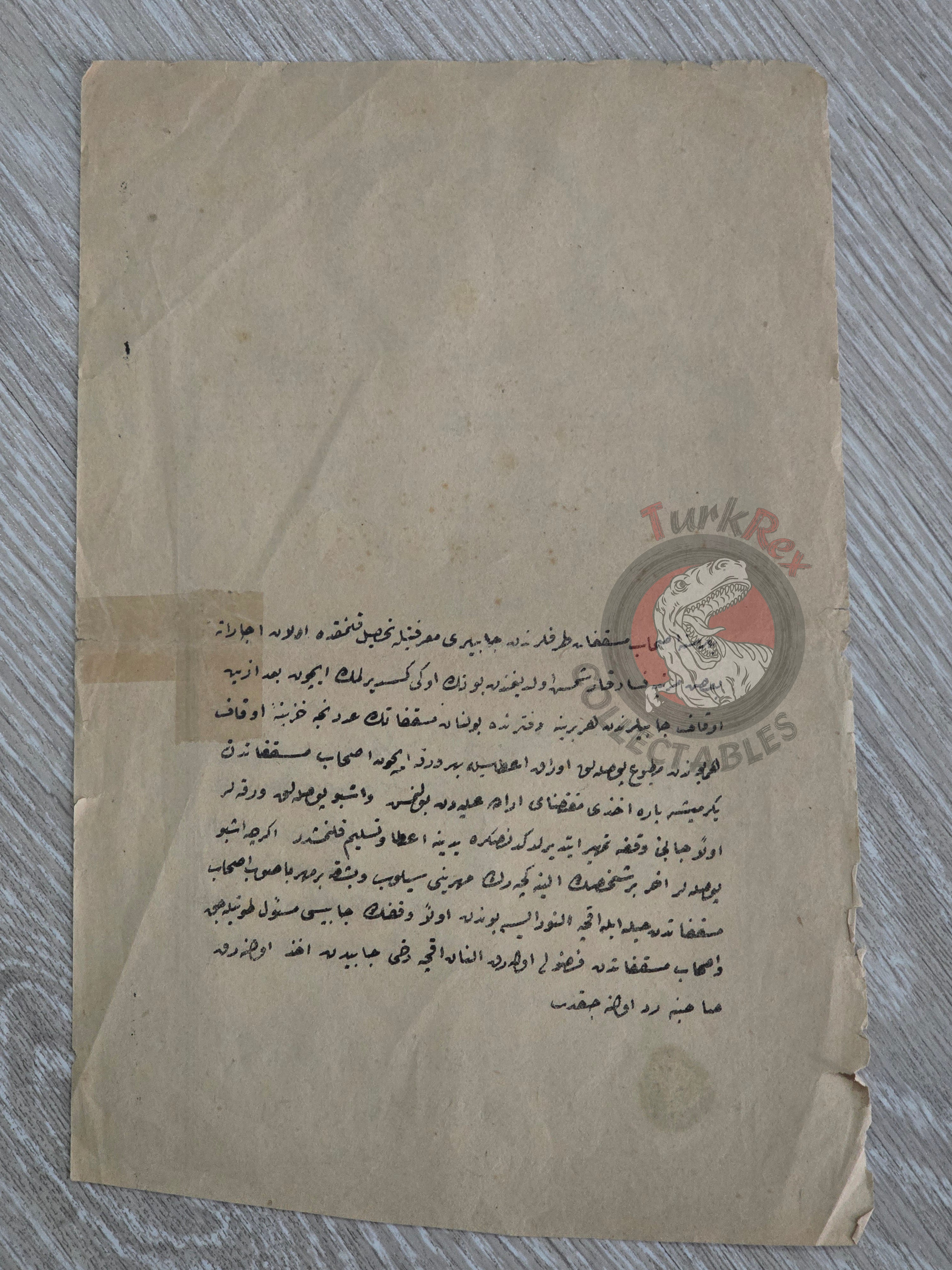 Ottoman 1881 Waqf Rental Certificate Jeweler’s Shop Takyeciyân Ankara Armenian Citizen Armenia