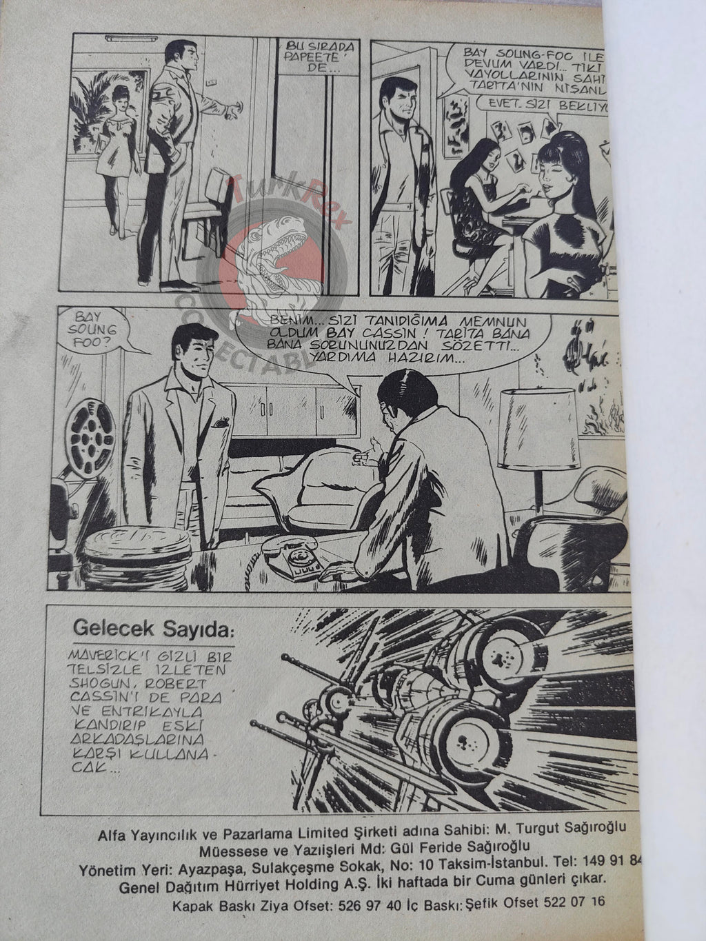 Top Gun #3 1987 Tom Cruise Cover Turkish Comic Turkey