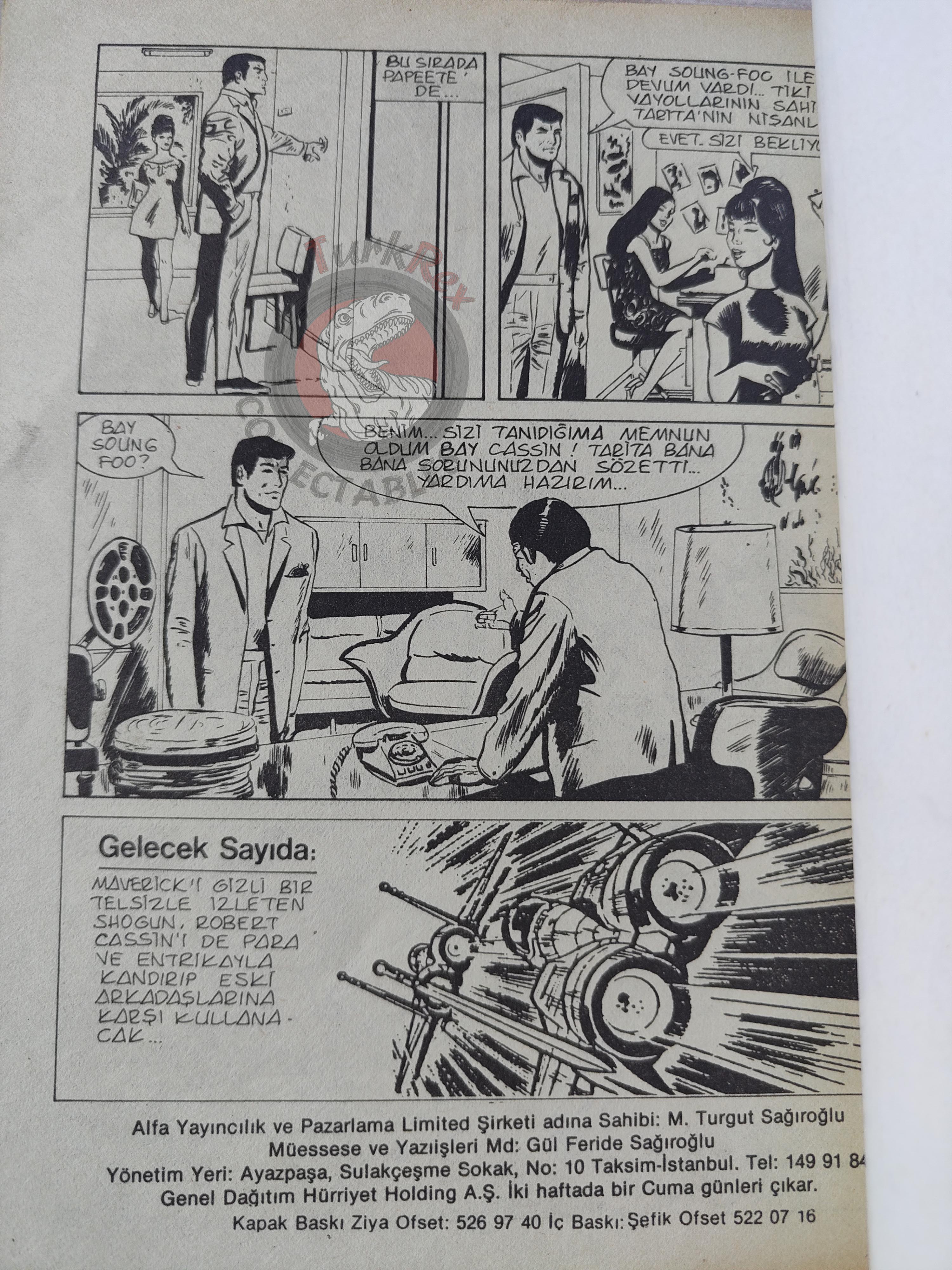Top Gun #3 1987 Tom Cruise Cover Turkish Comic Turkey