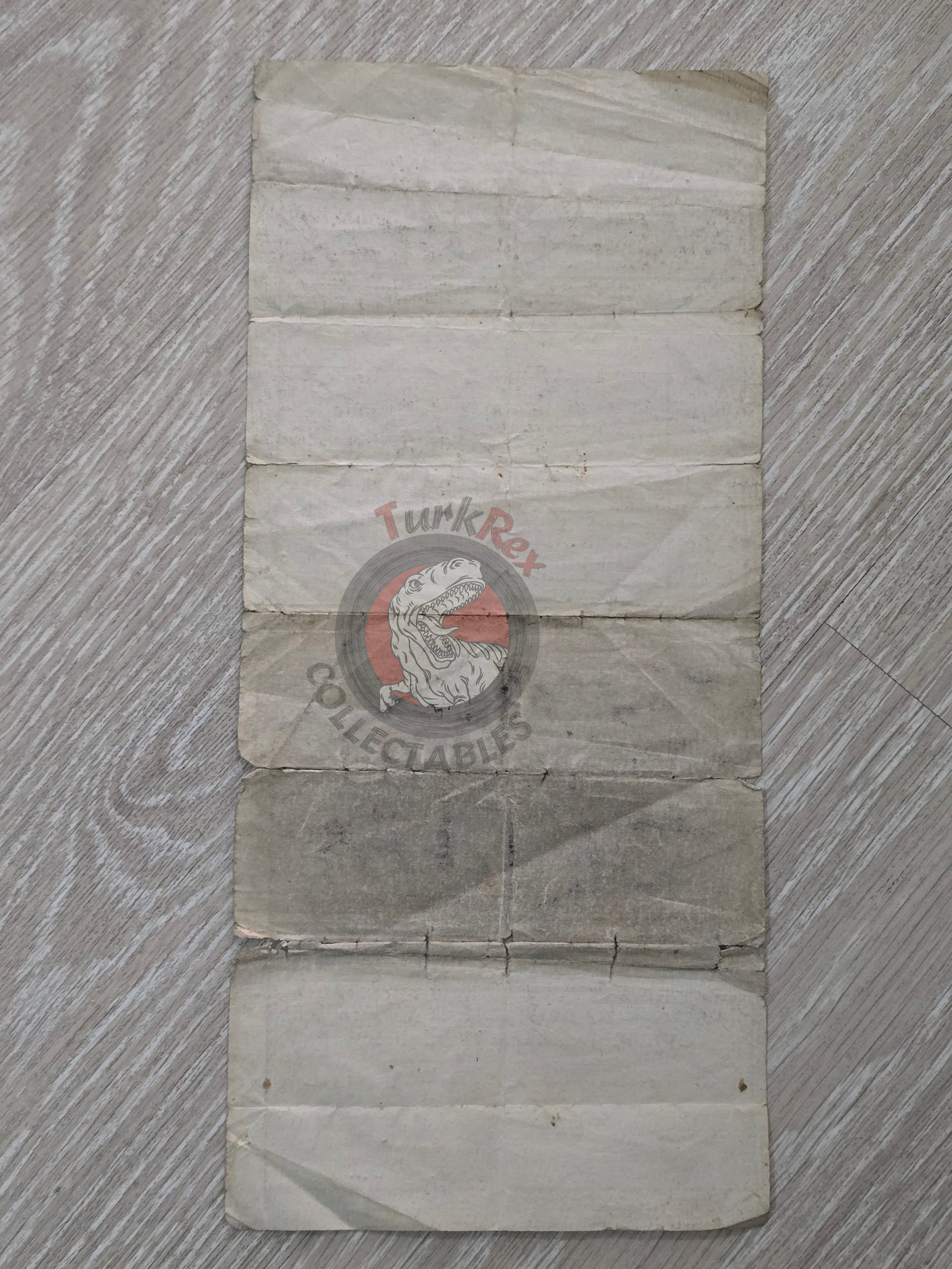 Ottoman 1898 Land Deed Agricultural Field in Sivas Title Koçgiri Zara