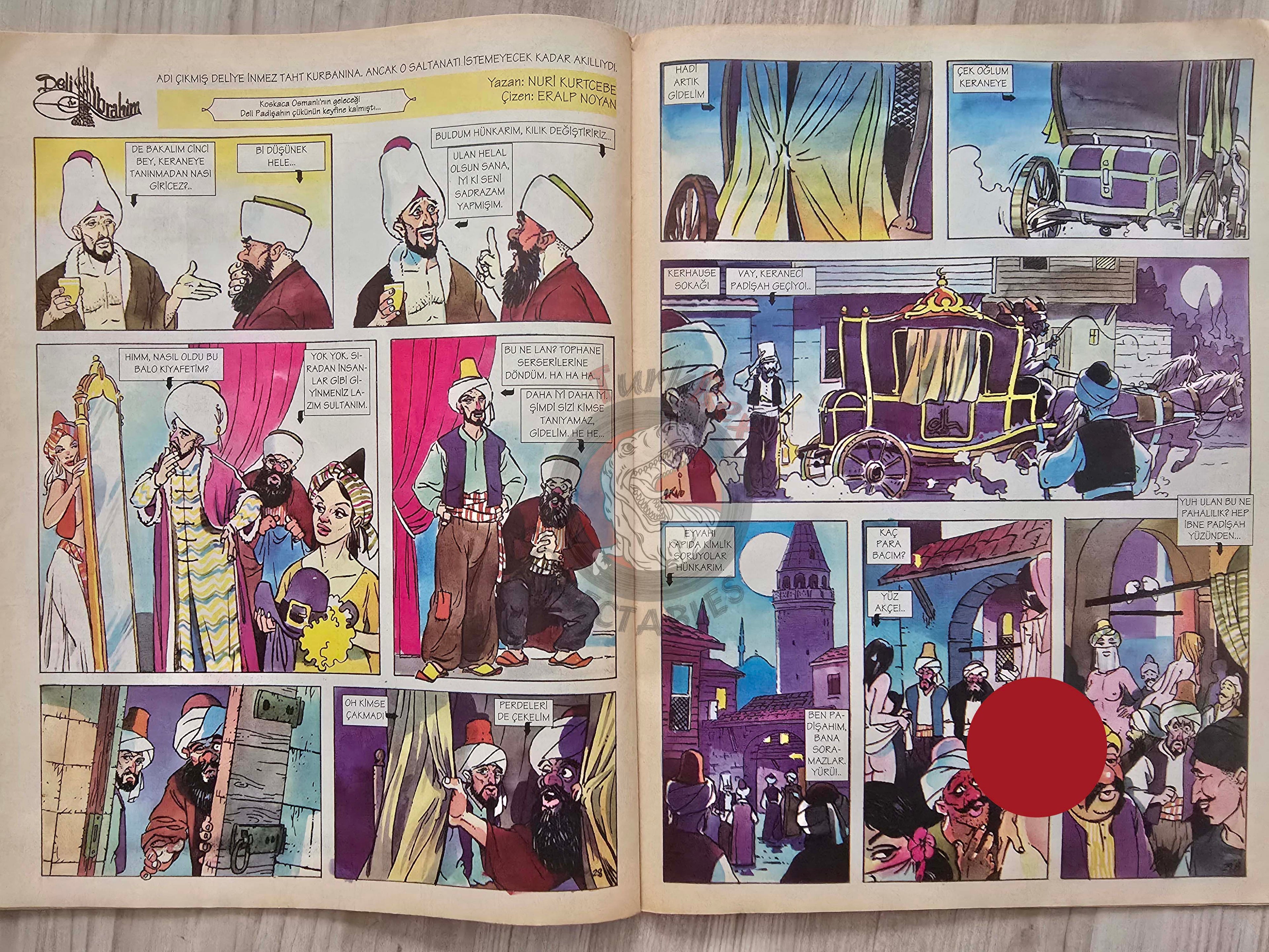 Eroskop #8 1993 Turkish Comic Turkey Erotic Mag La Contessa Rossa Georges Pichard