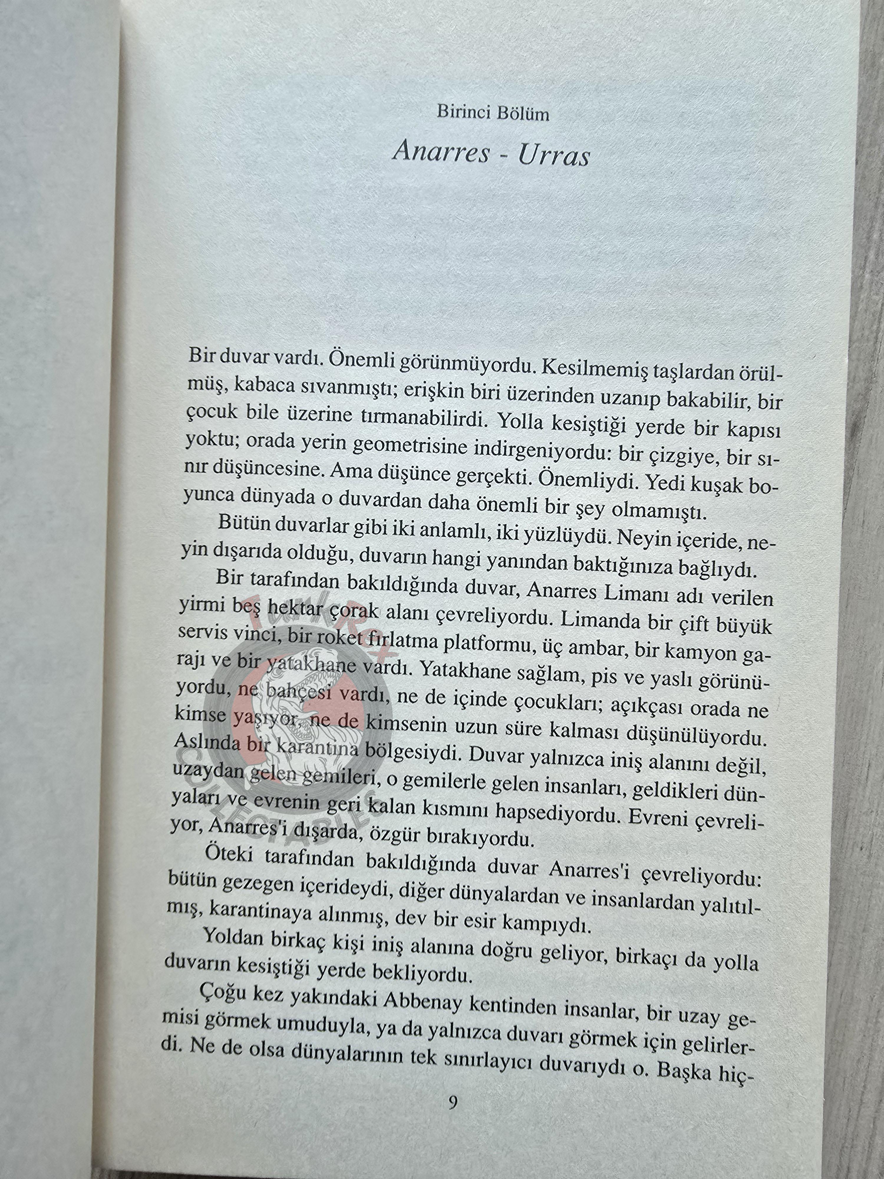 Ursula K. Le Guin – The Dispossessed 2014 Turkish Book Turkey