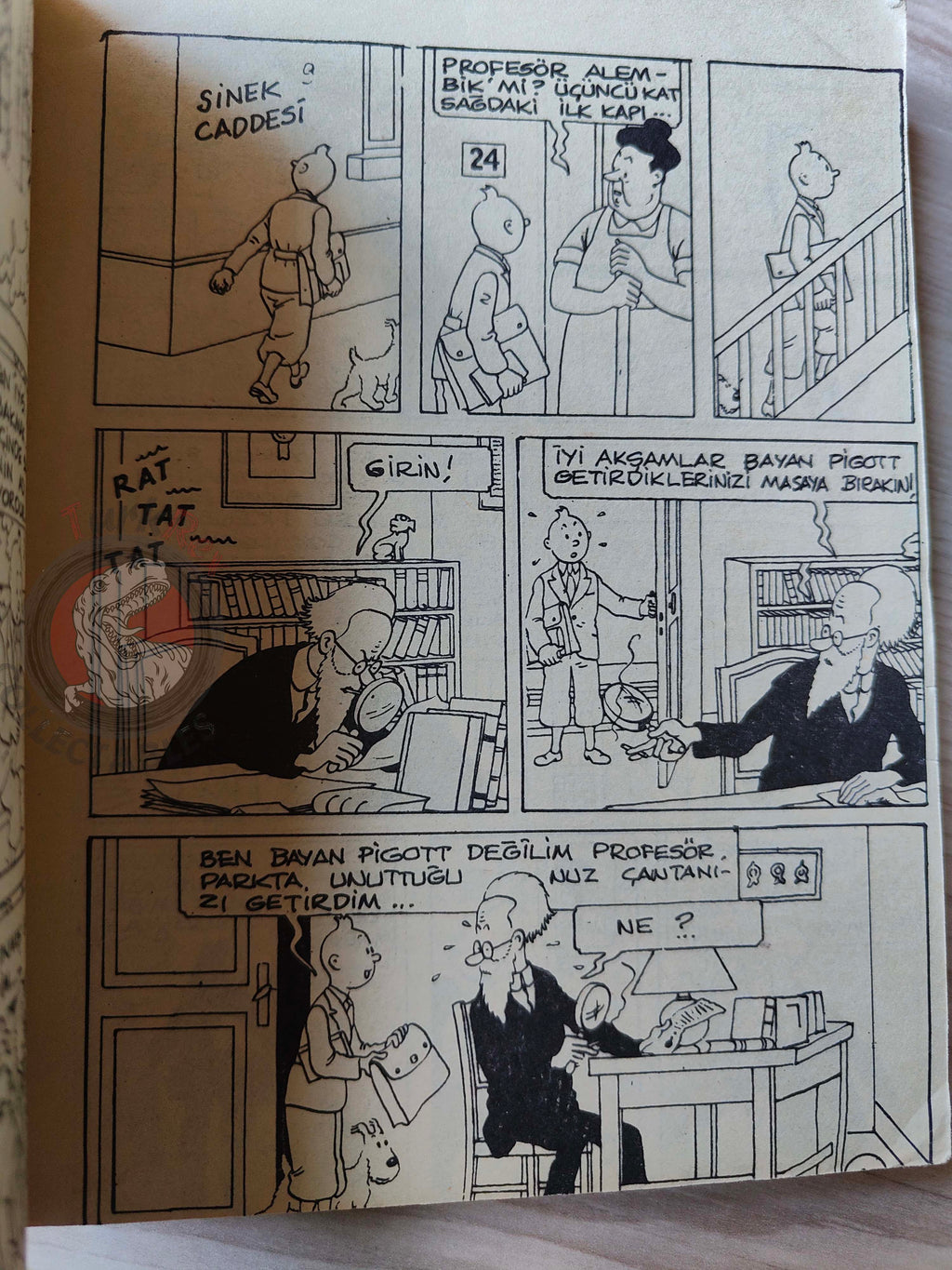 Tintin – King Ottokar’s Sceptre & The Black Island late 1980s Turkish Edition Comic Turkey