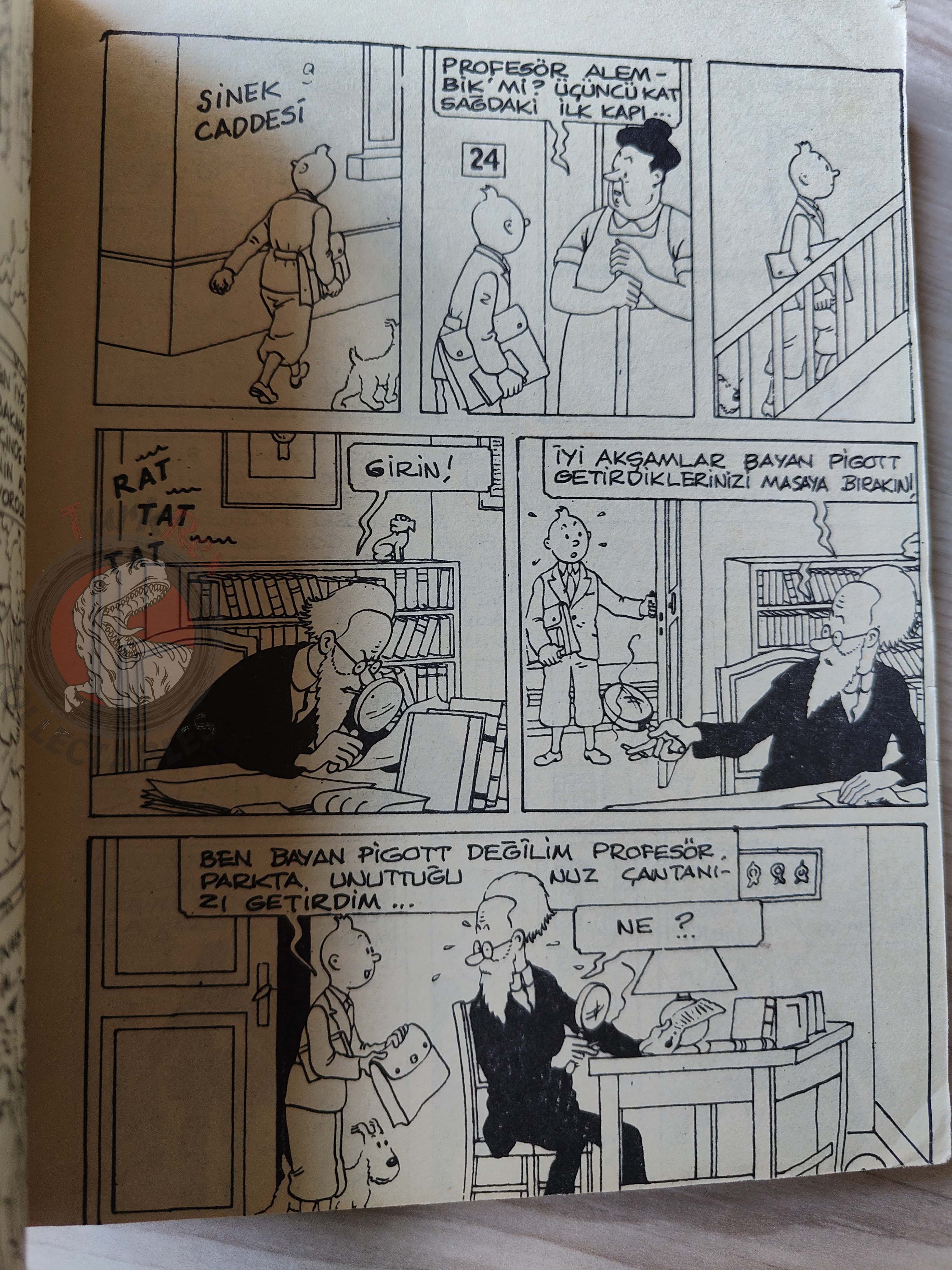 Tintin – King Ottokar’s Sceptre & The Black Island late 1980s Turkish Edition Comic Turkey
