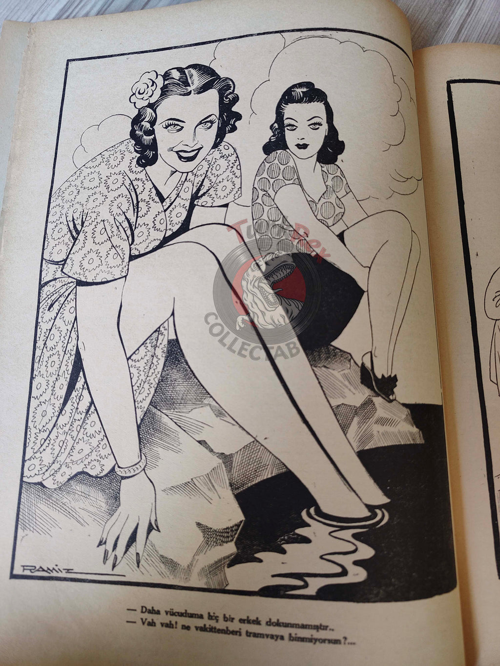 Karikatür 1944 Humor Magazine Turkish Turkey The Invasion Fleet Germany Britain USA WW2 era