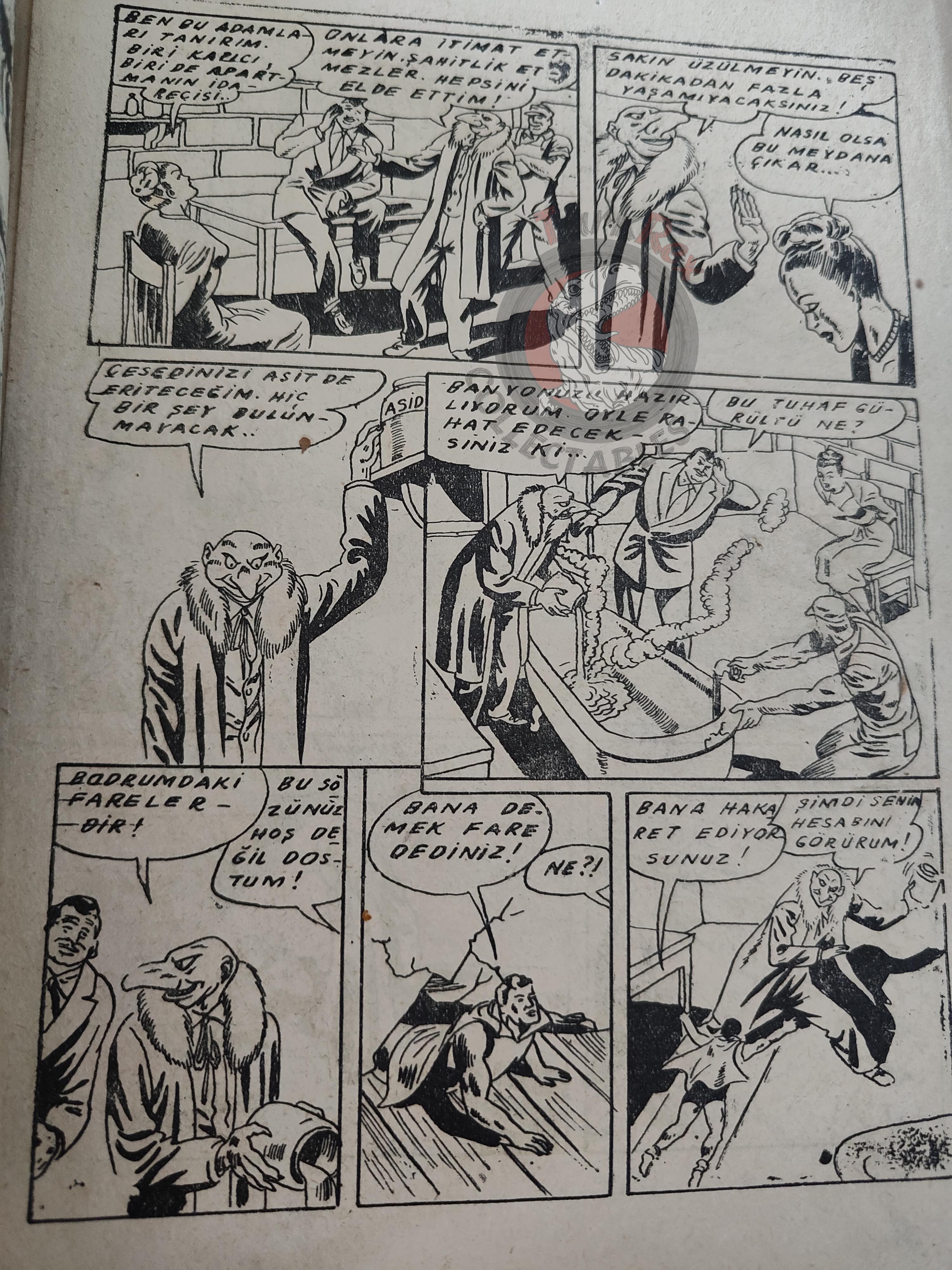 1001 Özel #6 1950 Mandrake the Magician Turkish Comic Mag Turkey
