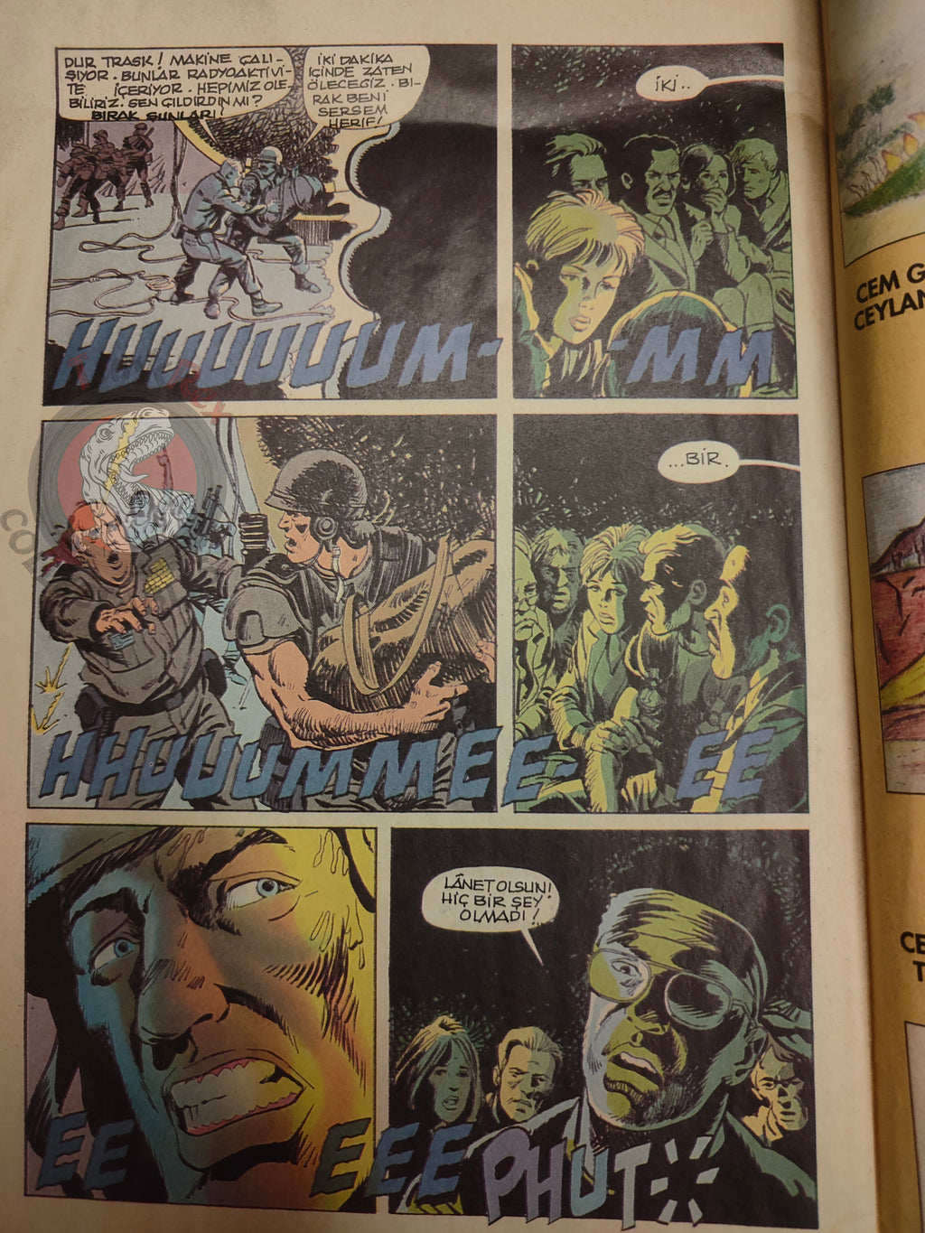 Dreadlands #3 1990s Turkish Edition Comic Turkey Newspaper Giveaway