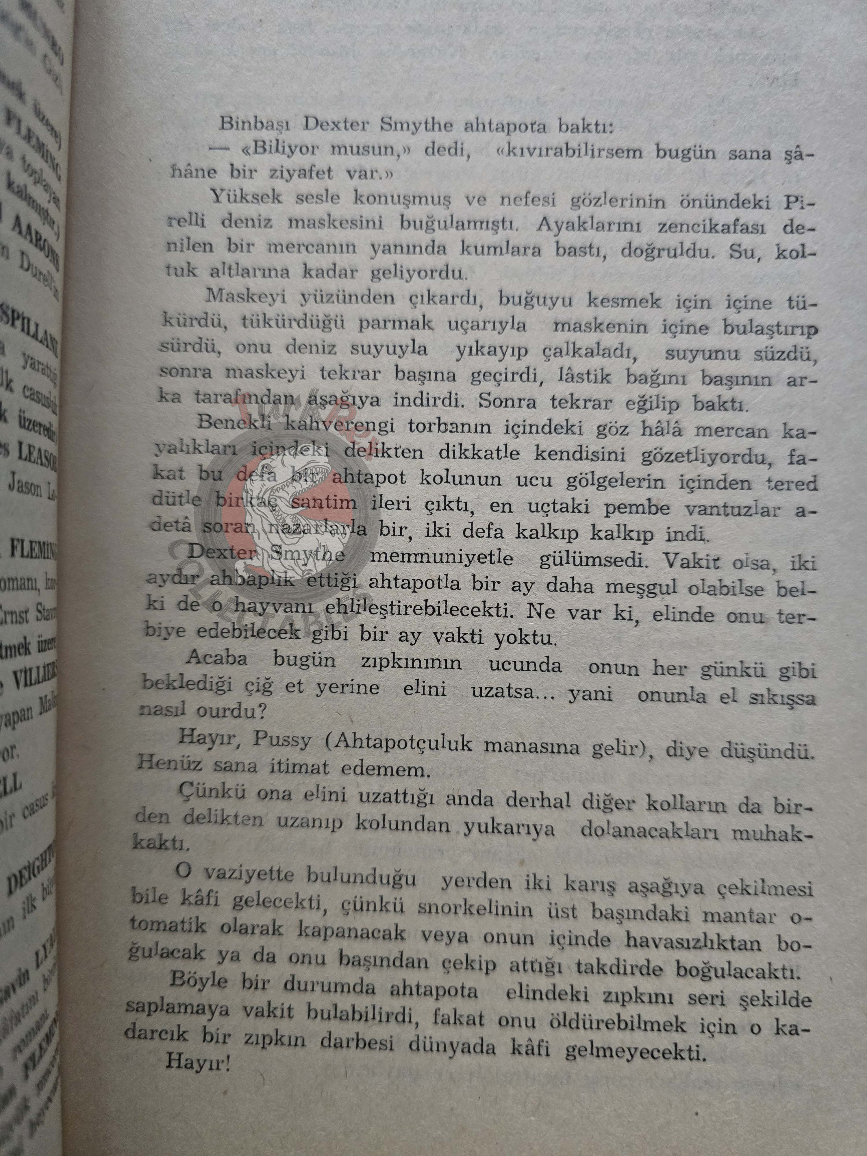 James Bond - The Octopussy 1966 1st Turkish Book Turkey Ian Fleming